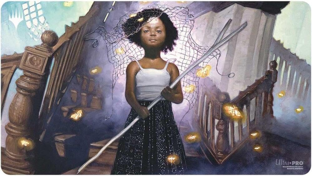 Ultra PRO MTG Duskmourn Playmat Commander Featuring Aminatou, Veil Piercer - Magic: The Gathering Game Mat for Card Protection | Use as Mousepad, Desk Mat & Gaming Surface for MTG, Commander & Trading Card Games