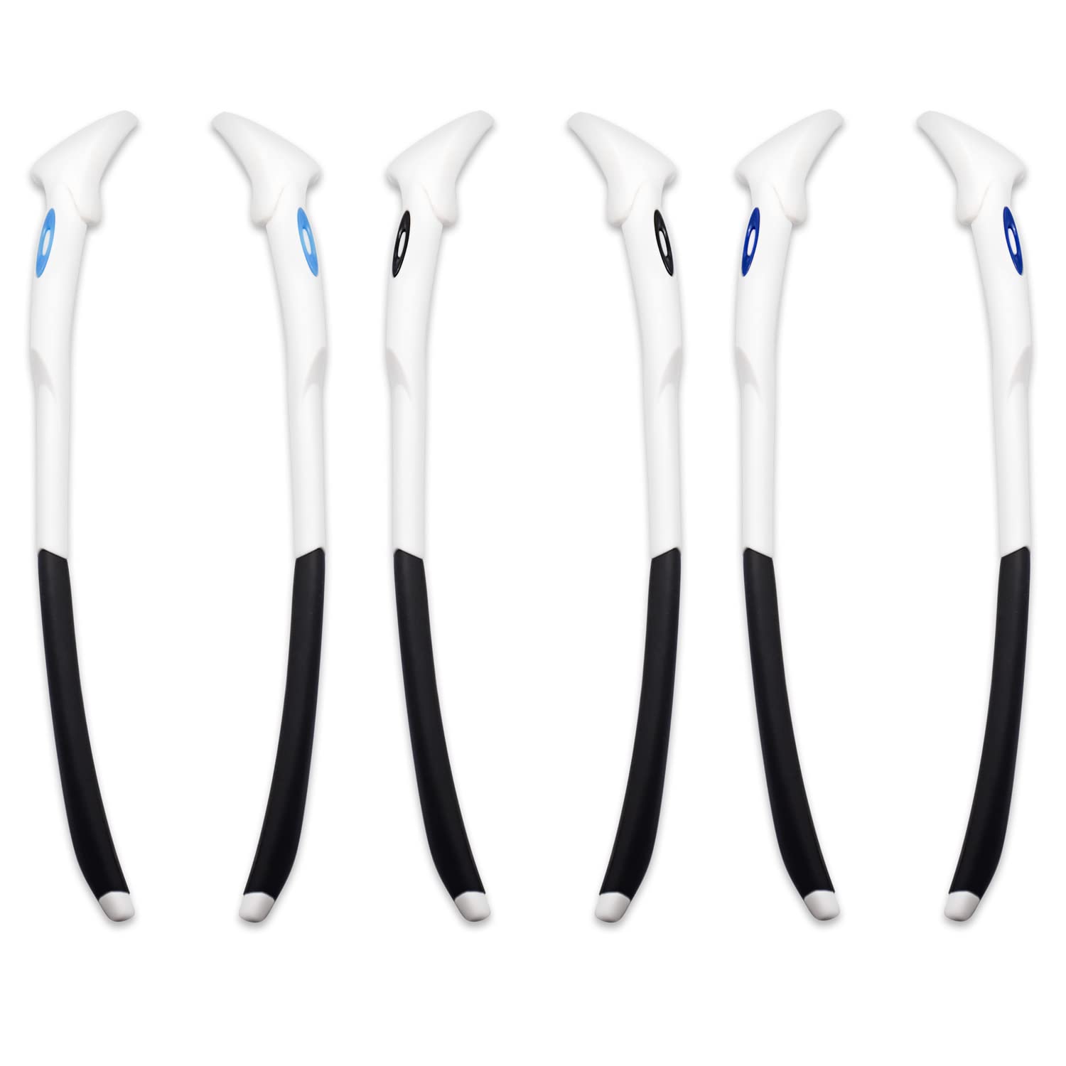 Replacement Glasses Arms for Oakley EV-Zero Sunglasses - Blue/Black/Dark Blue Logo - Compatible with EV-Zero Frames | Perfect for Sports, Outdoor Activities & Everyday Wear