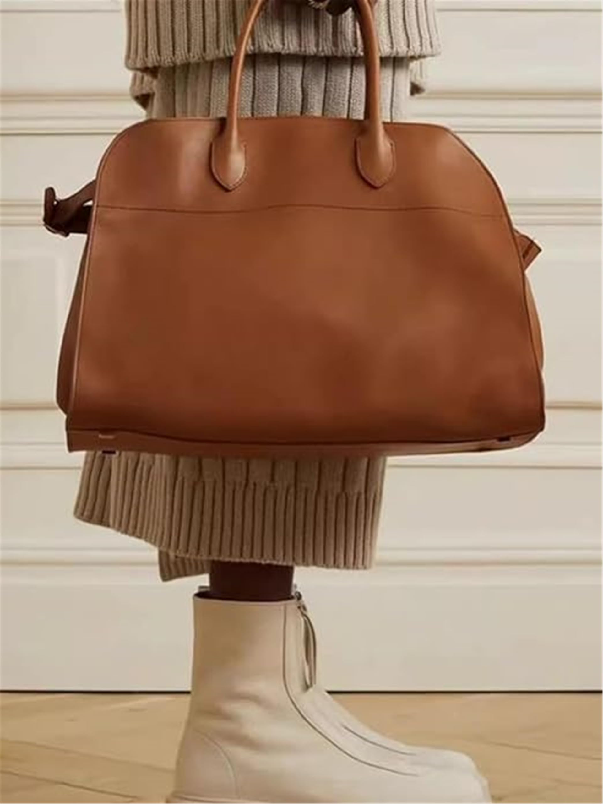 Genuine Leather Tote Bag for Women - Stylish Shopper Handbag, Travel Shoulder Bag, Spacious Work & Weekend Purse | Perfect for Office, Shopping, Beach & Daily Use