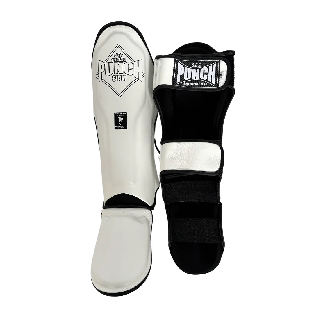 Premium Siam™ Leather Shin Pads - High-Quality Soccer Shin Guards for Men & Women - Perfect for Training, Matches & Sports Protection