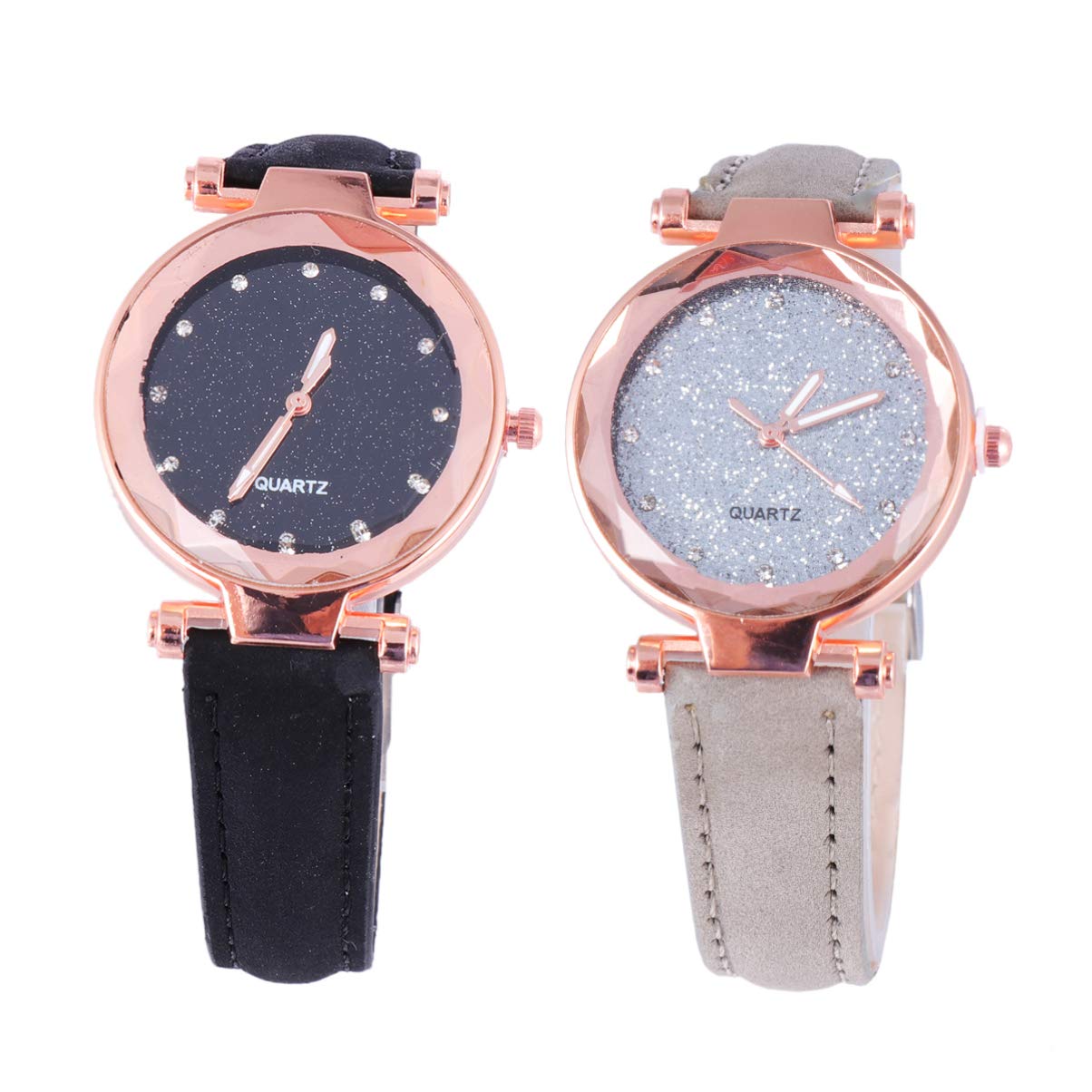 Hemobllo Women's Quartz Watch - Elegant Starry Sky Design, Fashionable Wristwatch for Women & Girls | Perfect for Office, Party & Everyday Wear