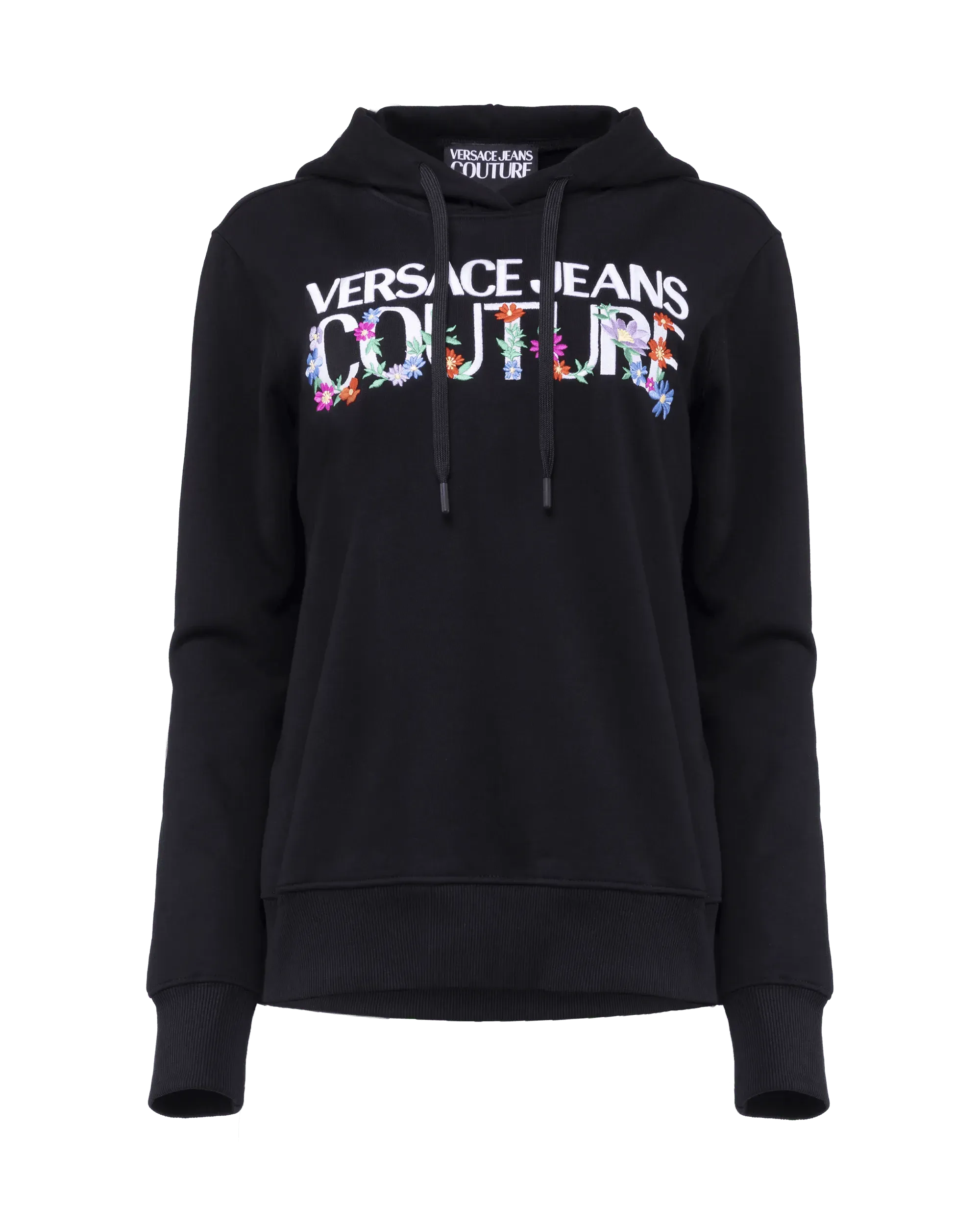 Floral Embroidered Logo Hoodie for Women - Soft Cotton Pullover Sweatshirt with Stylish Floral Design, Perfect for Casual Outfits, Streetwear and Spring Fashion