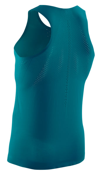CEP Men's Ultralight Performance Tank Top - Breathable Quick-Dry Athletic Shirt for Running & Gym Workouts - Petrol Blue