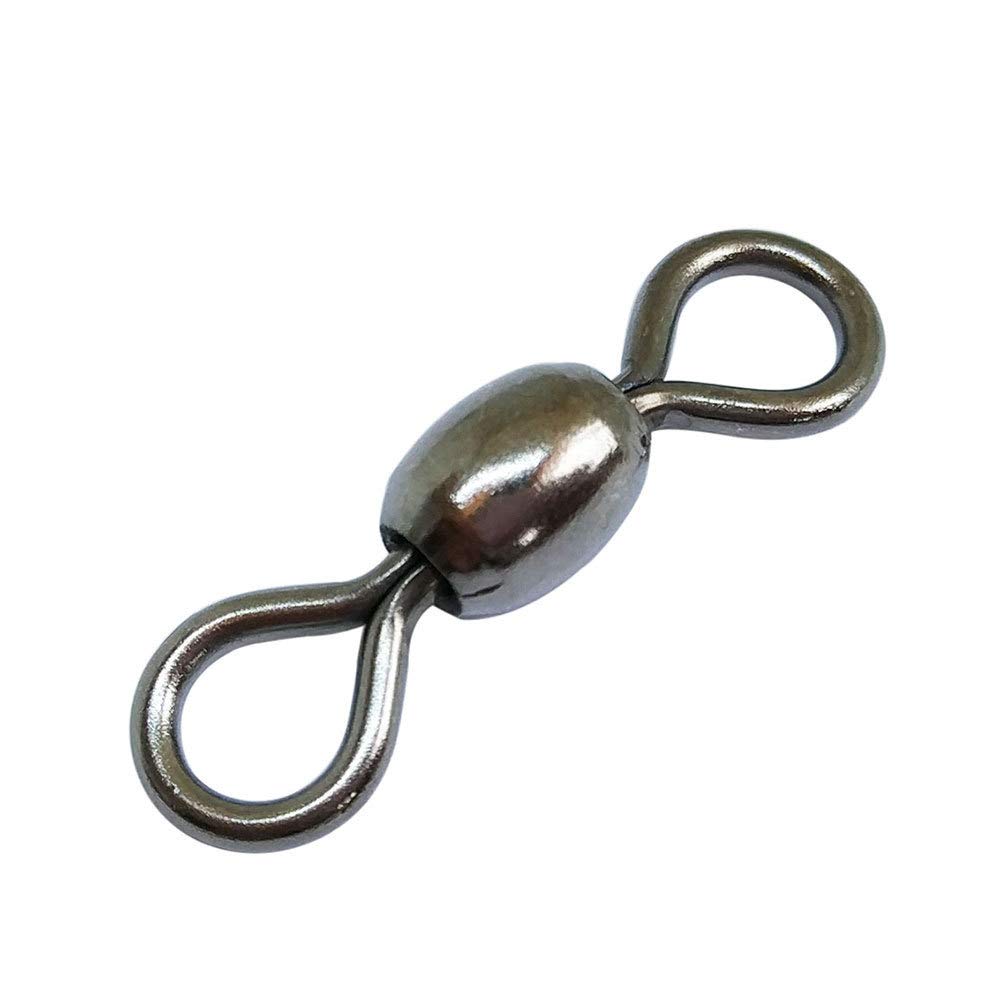 Unclesport 100pcs Fishing Crane Swivels - Saltwater & Freshwater Fishing Gear (22LB-198LB) for Bass, Fly & Sea Fishing | Durable Tackle for Anglers & Outdoor Enthusiasts