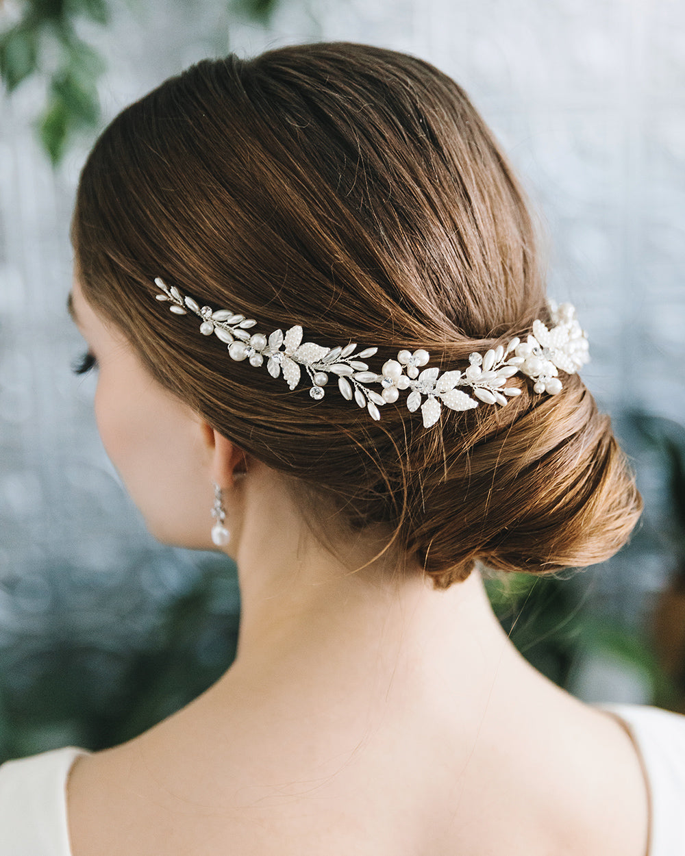 Morgan Pearl Hair Vine - Elegant Bridal Hair Accessory for Weddings, Prom & Special Occasions | Handmade Pearl Headpiece with Crystal Accents