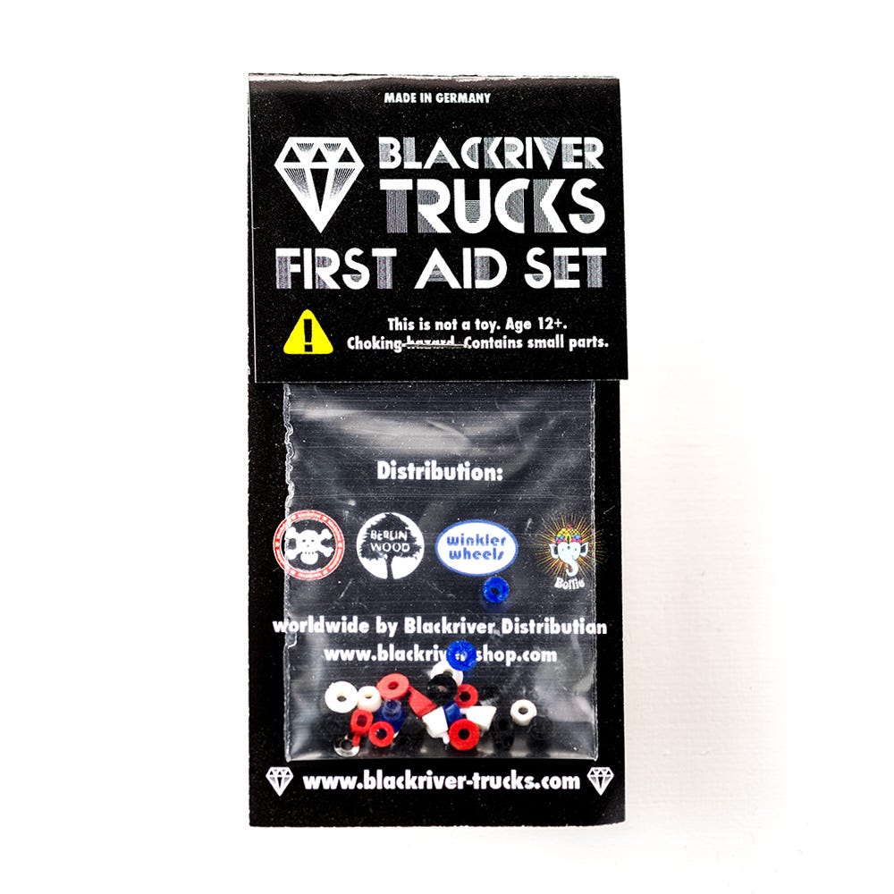 Blackriver First Aid Fingerboard Bushings - Ultimate Pack for Finger Skateboard Repair & Performance Upgrade | Perfect for Tech Decks & DIY Skateboard Maintenance