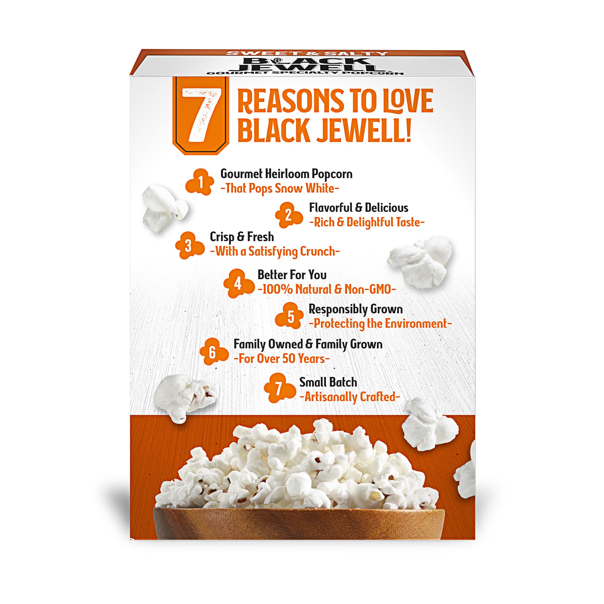 Black Jewell Gourmet Popcorn - Sweet & Salty 10.5oz for Movie Nights