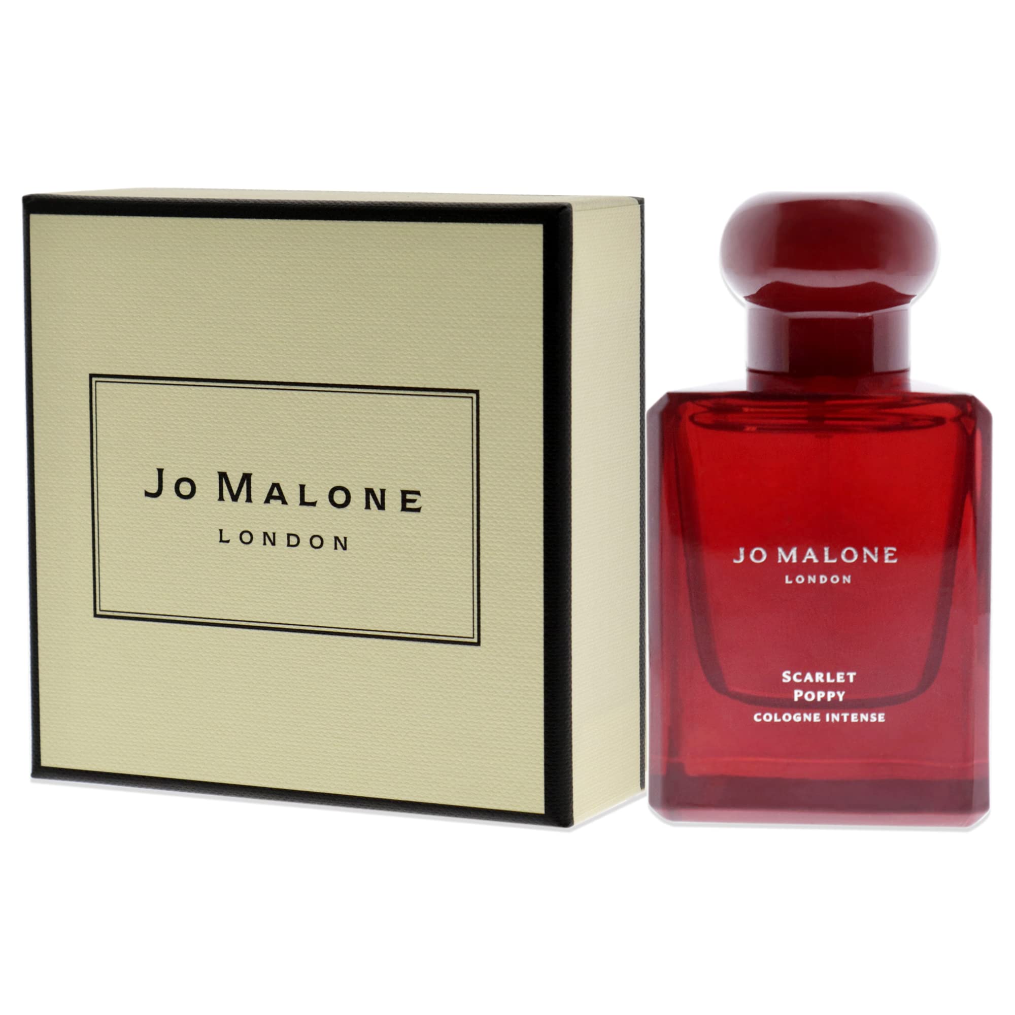 Jo Malone Scarlet Poppy Intense Cologne Spray for Men & Women - 1.7 oz / 50 ml Eau de Parfum - Luxury Unisex Fragrance for Date Night, Special Occasions & Daily Wear