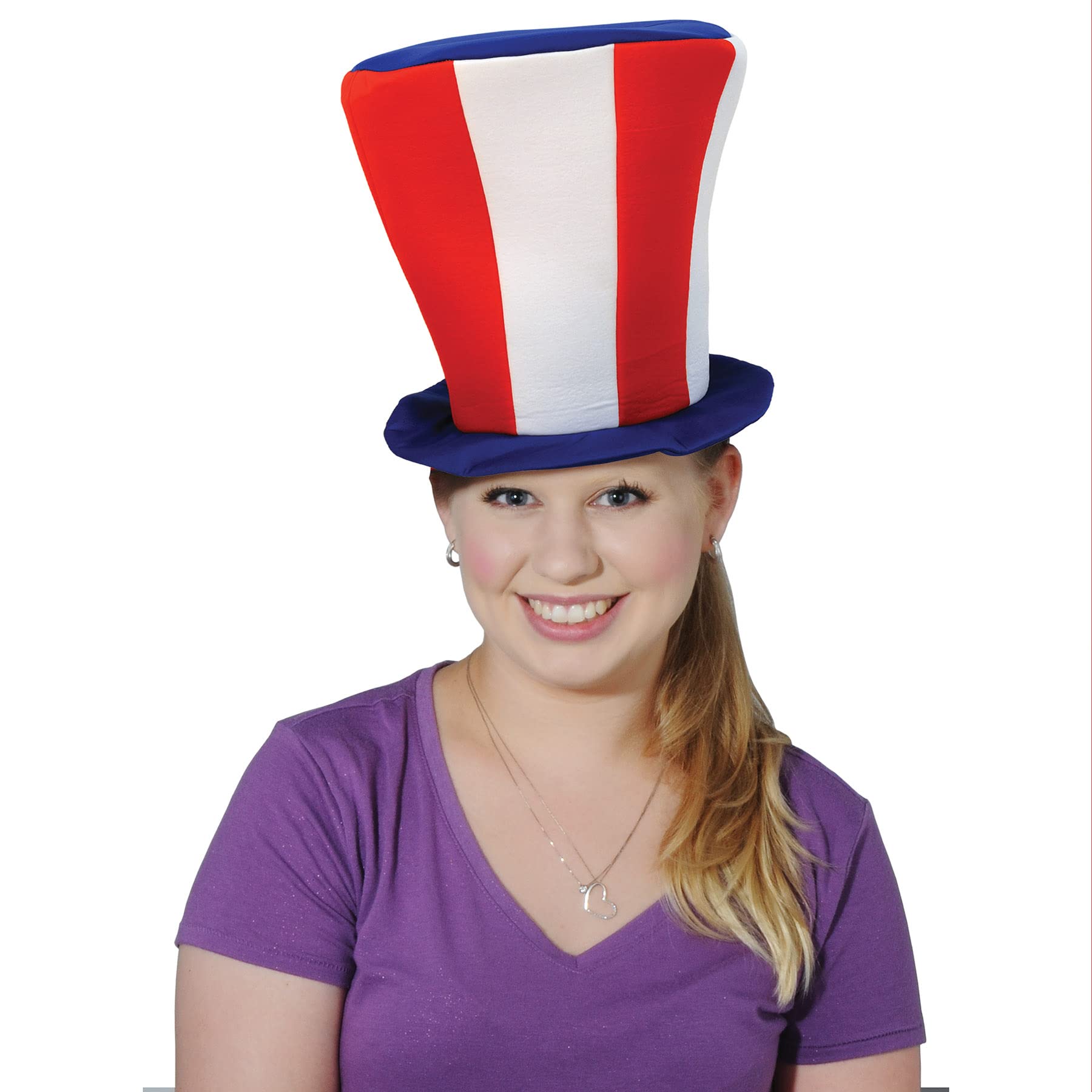 Beistle Plush Hats - Funny American Patriotic Novelty Party Hats for Birthday, Holiday & Theme Parties - Soft Costume Accessories for 4th of July, Christmas & Halloween Celebrations