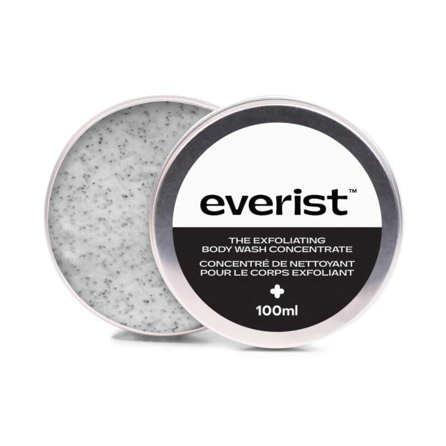 Exfoliating Body Wash Concentrate - Cleanses, Buffs & Softens Skin | Protects Skin Barrier | Plant-Based & Vegan | 3.4 fl oz (50+ Washes) | Perfect for Dry, Rough Skin & Daily Shower Routine
