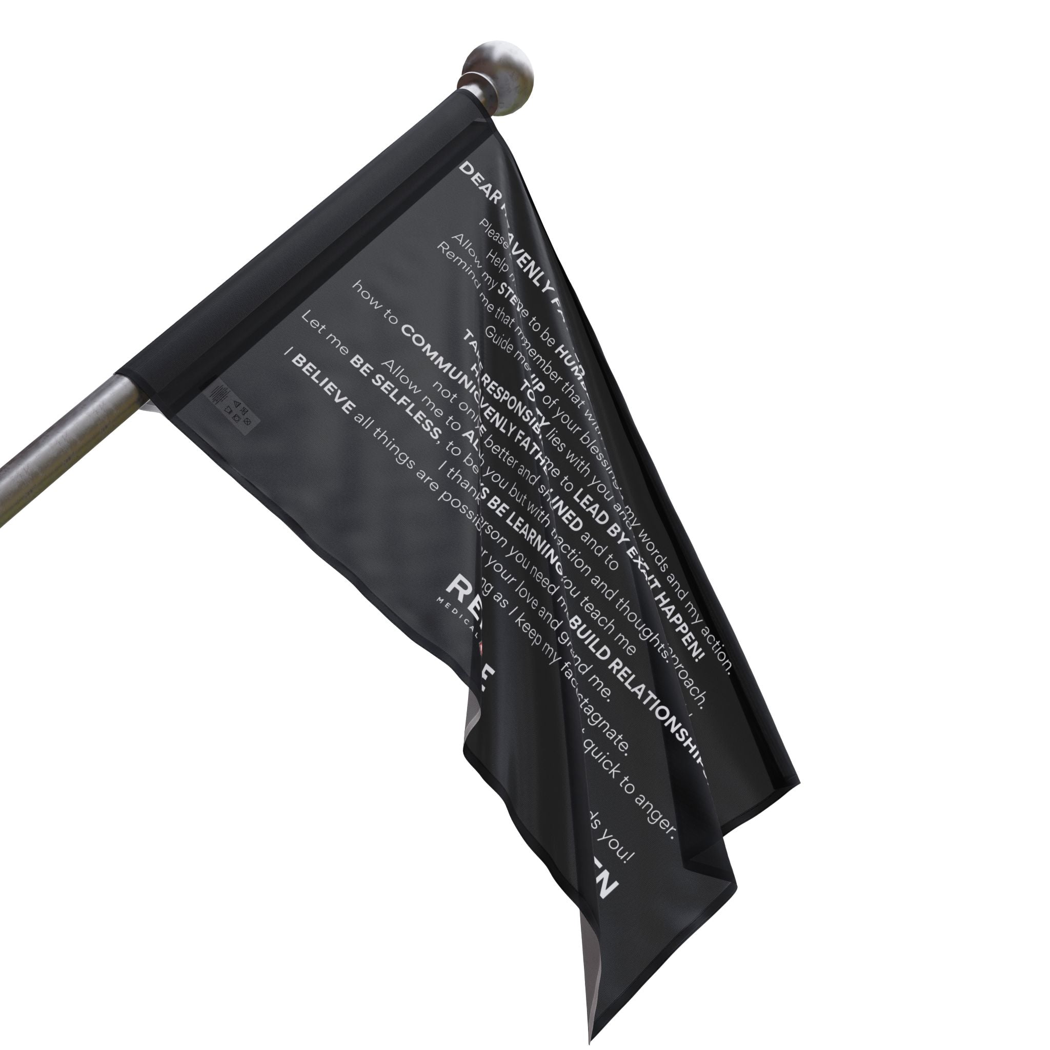 Core Values Prayer Flag - Inspirational Outdoor Decor for Home, Garden & Meditation Spaces | Perfect for Yoga, Mindfulness & Spiritual Practices