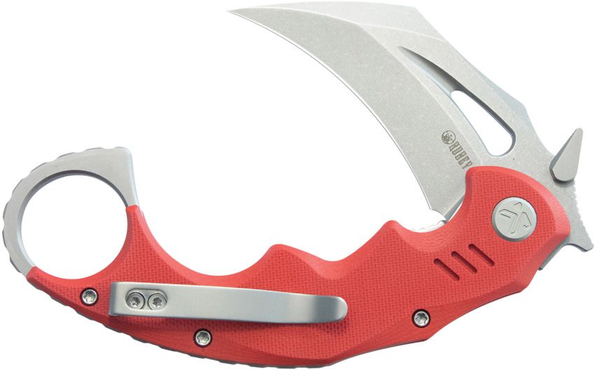Kubey KU262D Mini Wrath Karambit Folding Knife - Red Tactical EDC Pocket Knife for Outdoor Camping, Hiking & Survival Gear