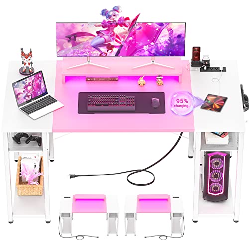 Pink and White