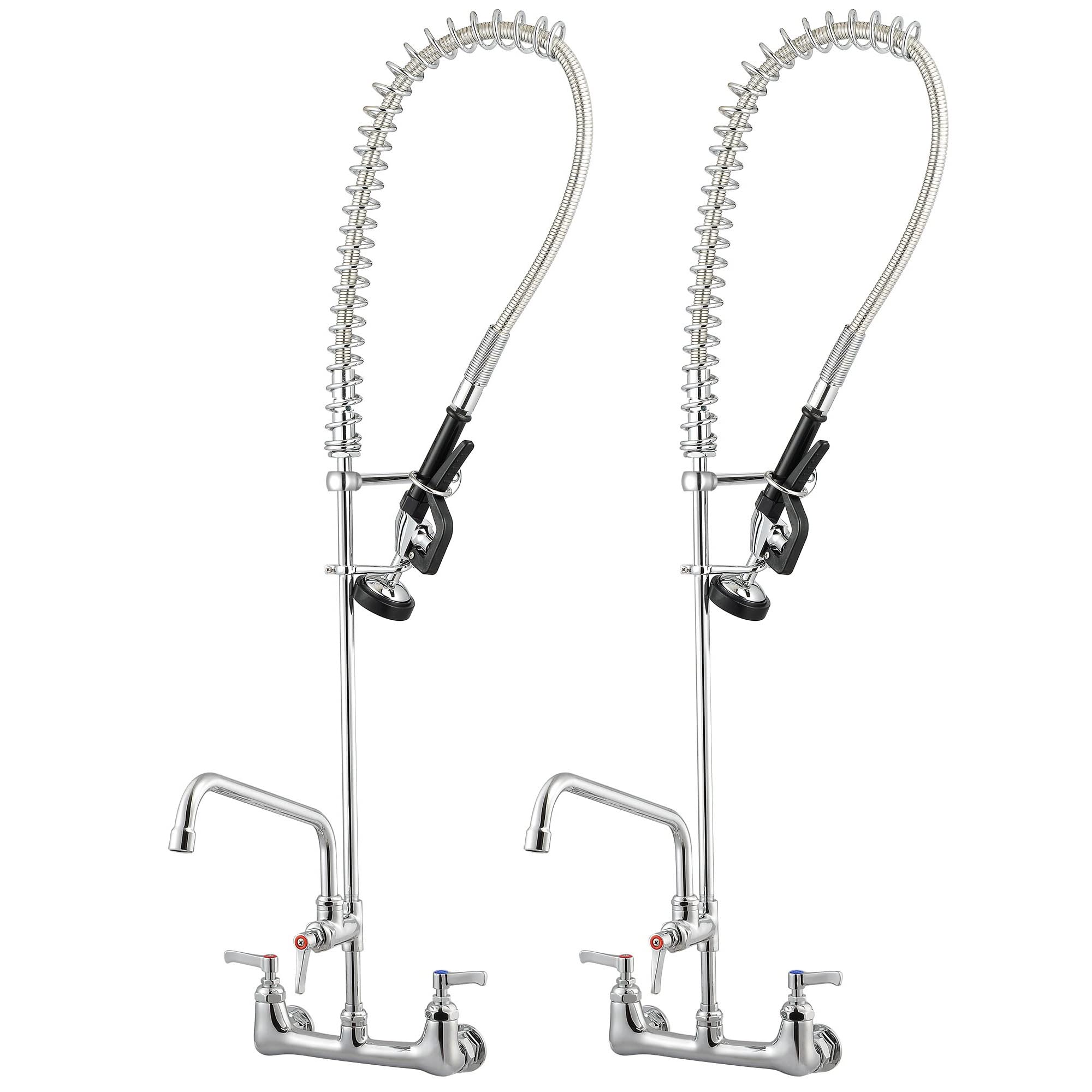 2 Pack Commercial Kitchen Sink Faucet with Sprayer - 44