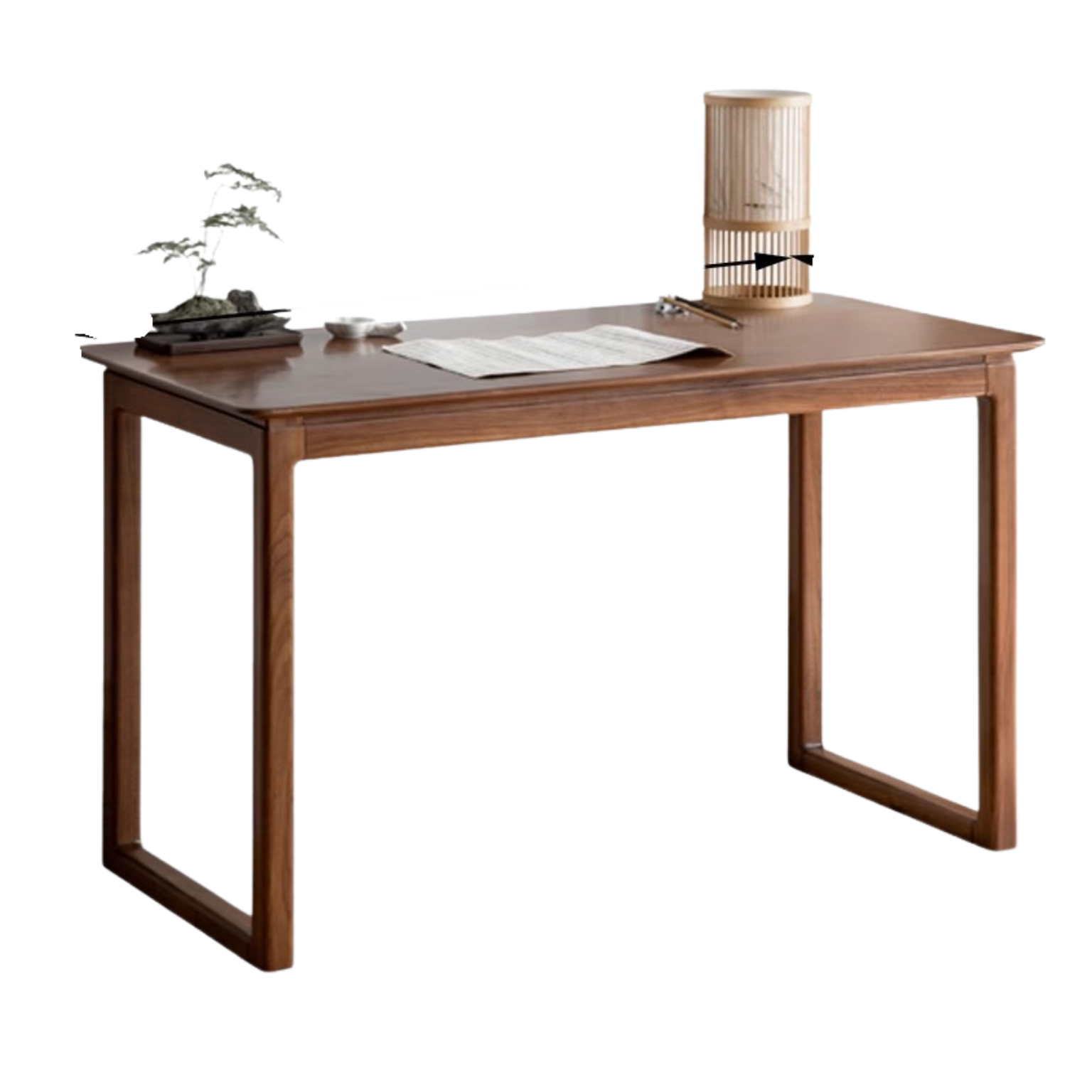62.9x23.6x29.5 inch / 160x60x75 cm / Rich Dark Walnut Color / desk
