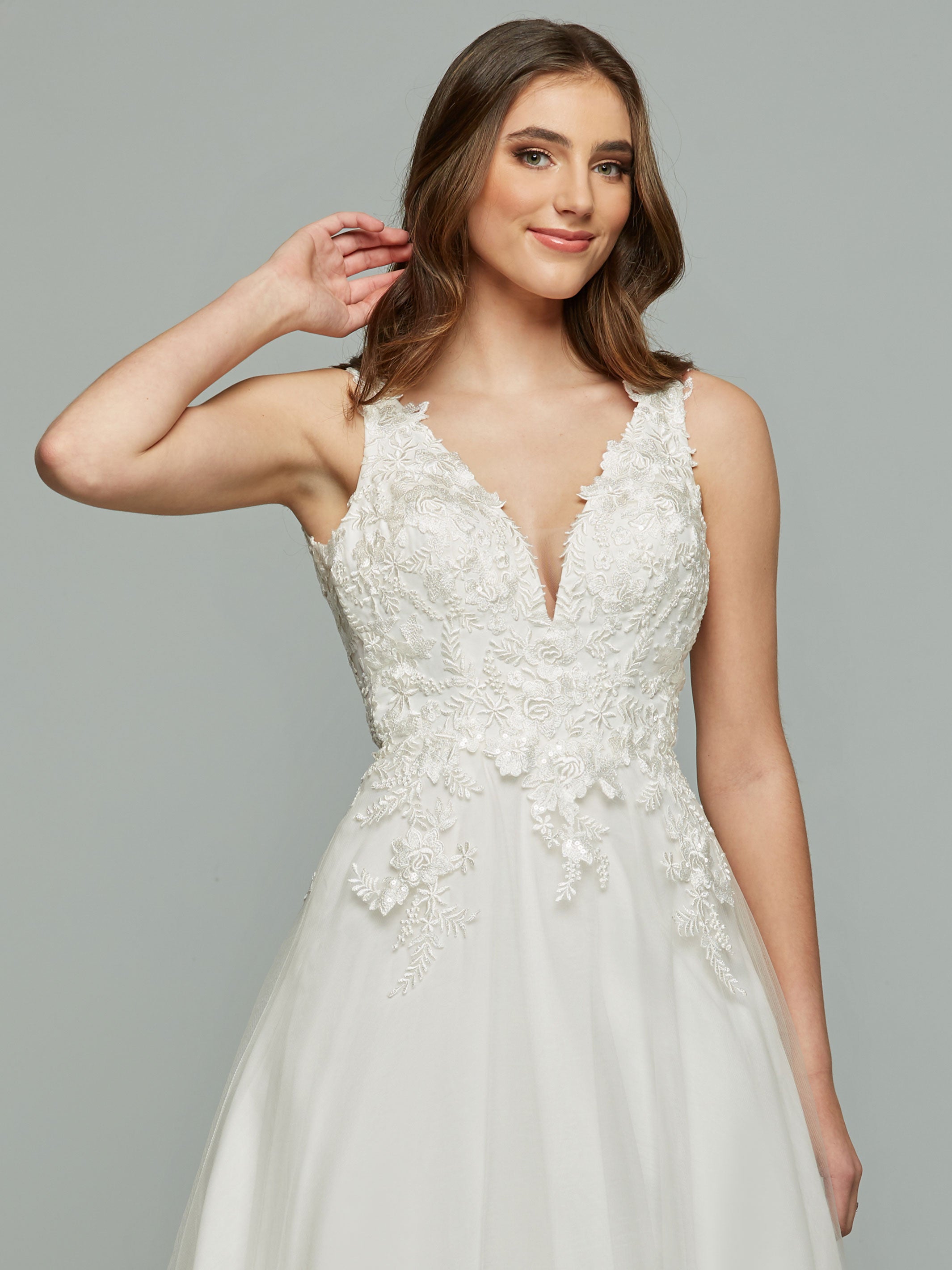 Try At Home Aspen Wedding Dress - Elegant Lace Bridal Gown for Church & Outdoor Weddings