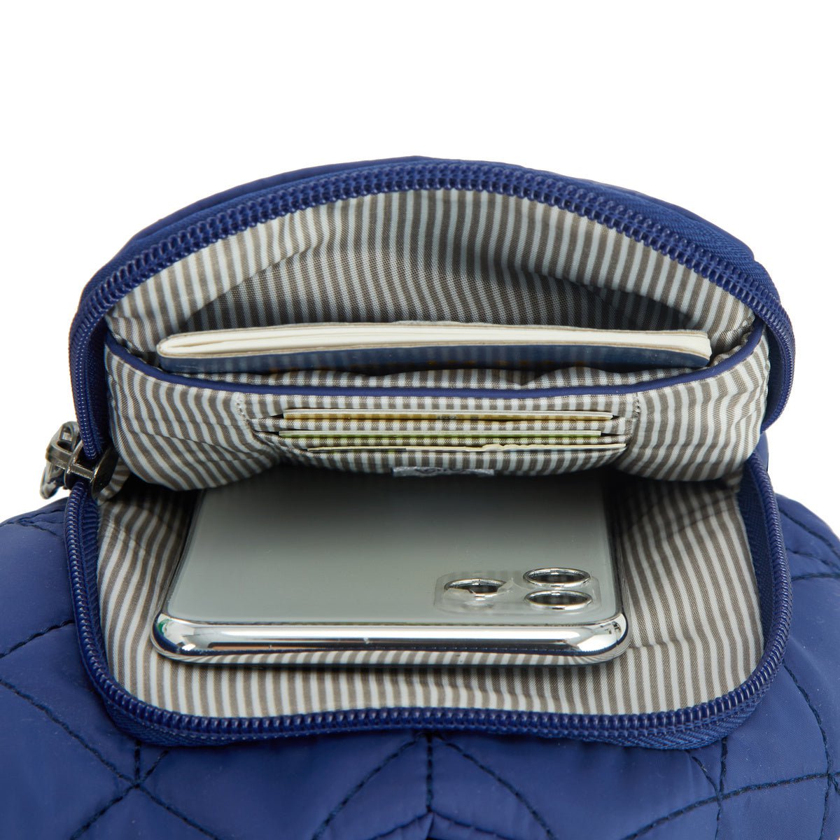 Travelon Anti-Theft Boho Insulated Water Bottle Tote Bag - Stylish & Secure Crossbody Purse for Travel, Hiking & Daily Commute