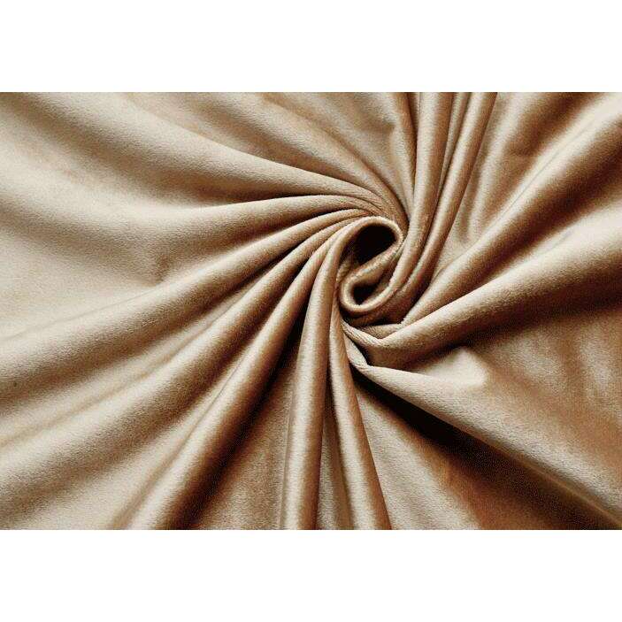 Luxury Blackout Velvet Curtains with Tassel Trim - European Style in Camel Color for Living Room & Bedroom Window Treatments