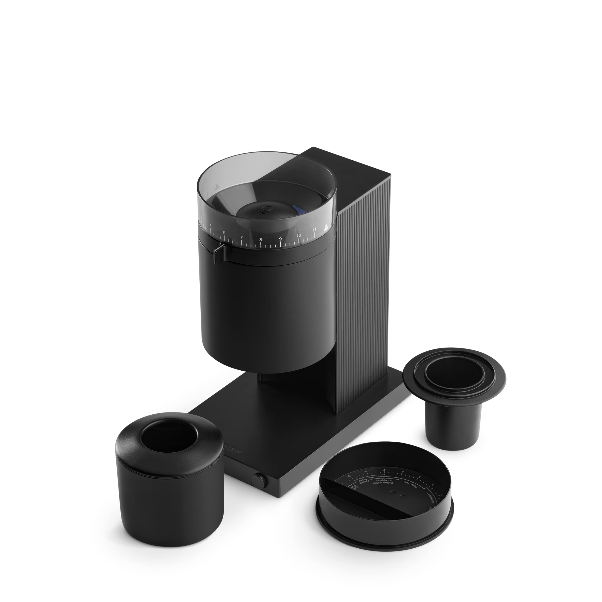 Fellow Opus Conical Burr Coffee Grinder Electric - 41 Precise Grind Settings for Espresso, Drip Coffee, French Press & Cold Brew - Professional Home & Office Coffee Maker Accessory - Matte Black Finish