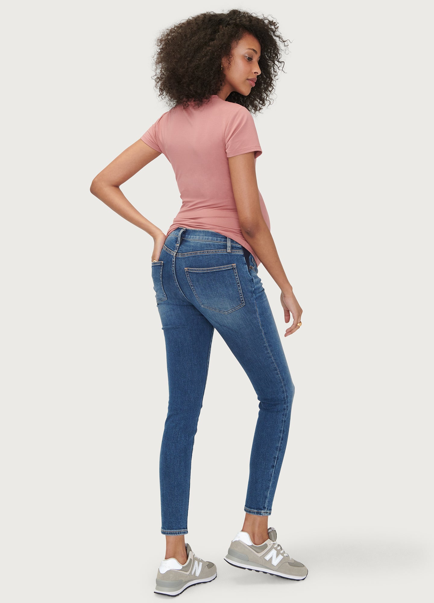 Slim Maternity Jeans for Women - Stretchy Comfortable Pregnancy Pants - Perfect for Work, Casual Wear & Everyday Use