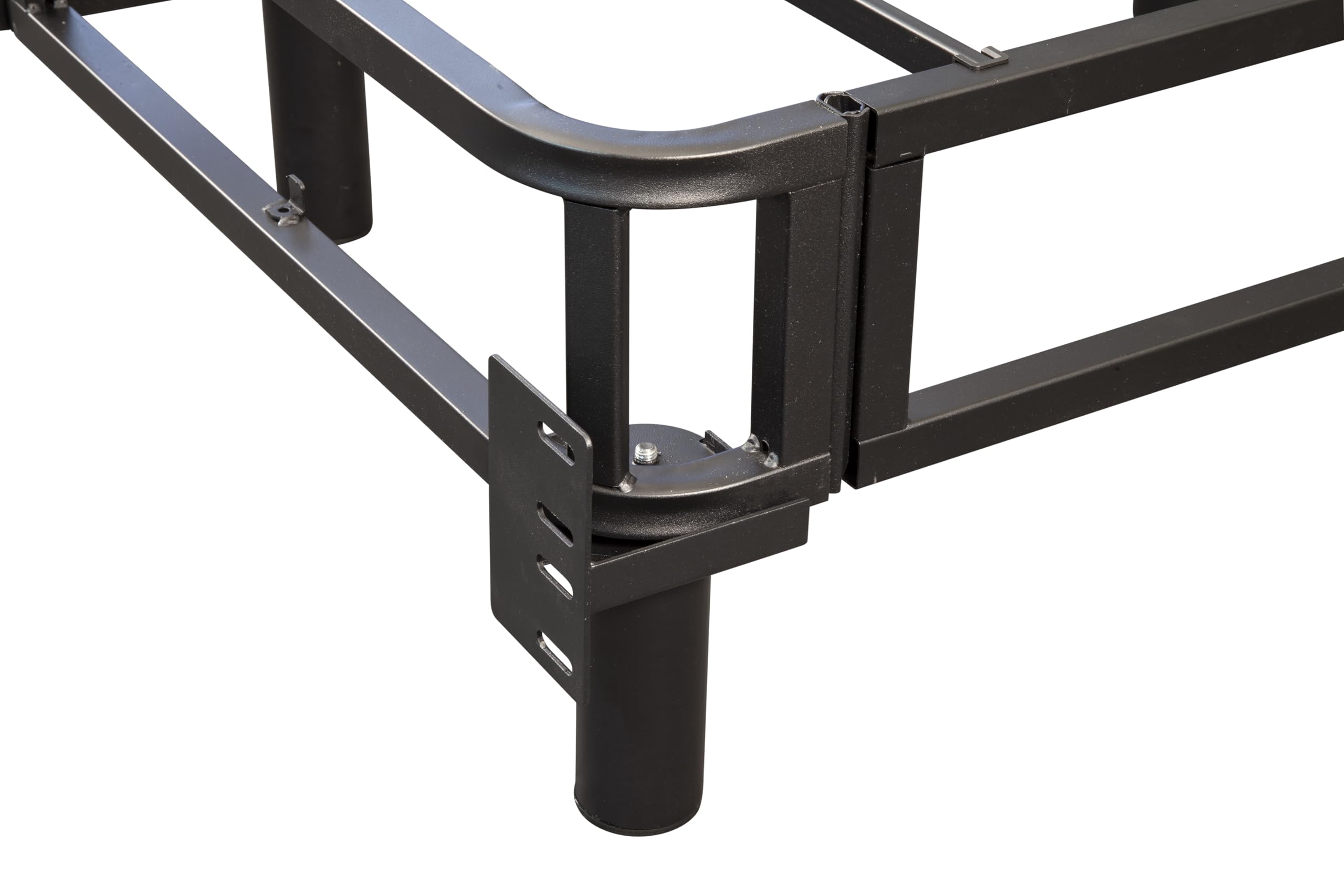 Hollywood Bed Frame with Reinforced Base Platform - Queen Size, Gray - Perfect for Modern Bedrooms & Guest Rooms