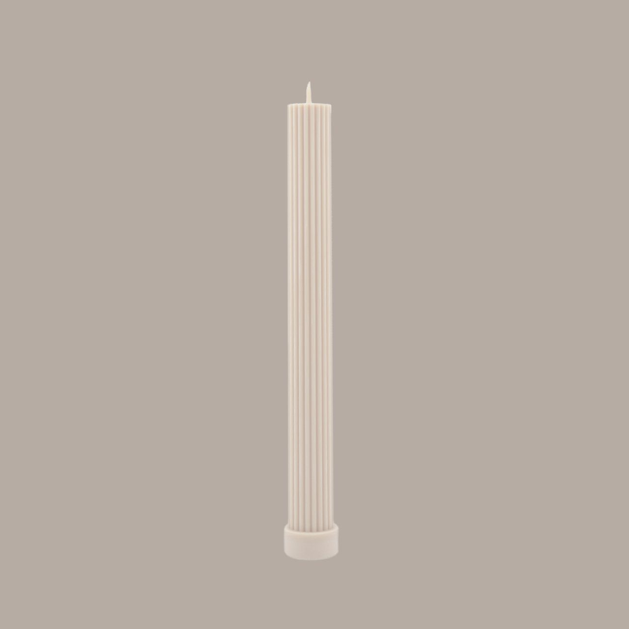BLACK BLAZE Premium Column Pillar Candles Set of 2 - Cream White Scented Candles for Home Decor, Wedding Centerpieces & Relaxing Aromatherapy