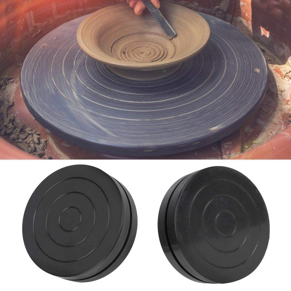 GLOGLOW 11.5cm Double-Sided Plastic Pottery Wheel - Soft Clay Turntable for Ceramic Sculpture & Art Classes | Perfect for DIY Clay Crafts, Pottery Making & Ceramic Studio Projects
