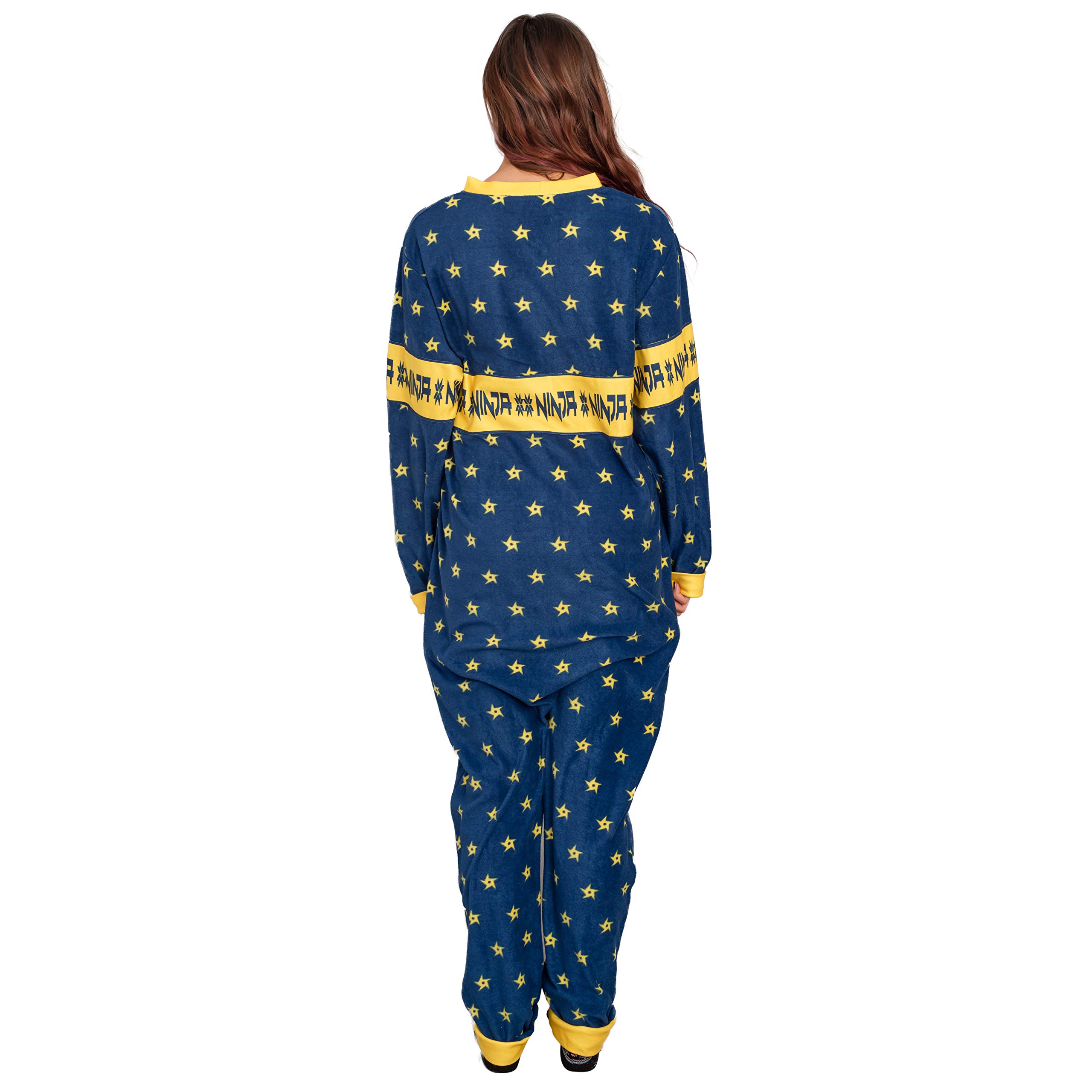 Ninja Video Game Streamer Shuriken Pajama Onesie - Comfortable Cosplay Costume for Gaming, Anime Conventions & Sleepwear