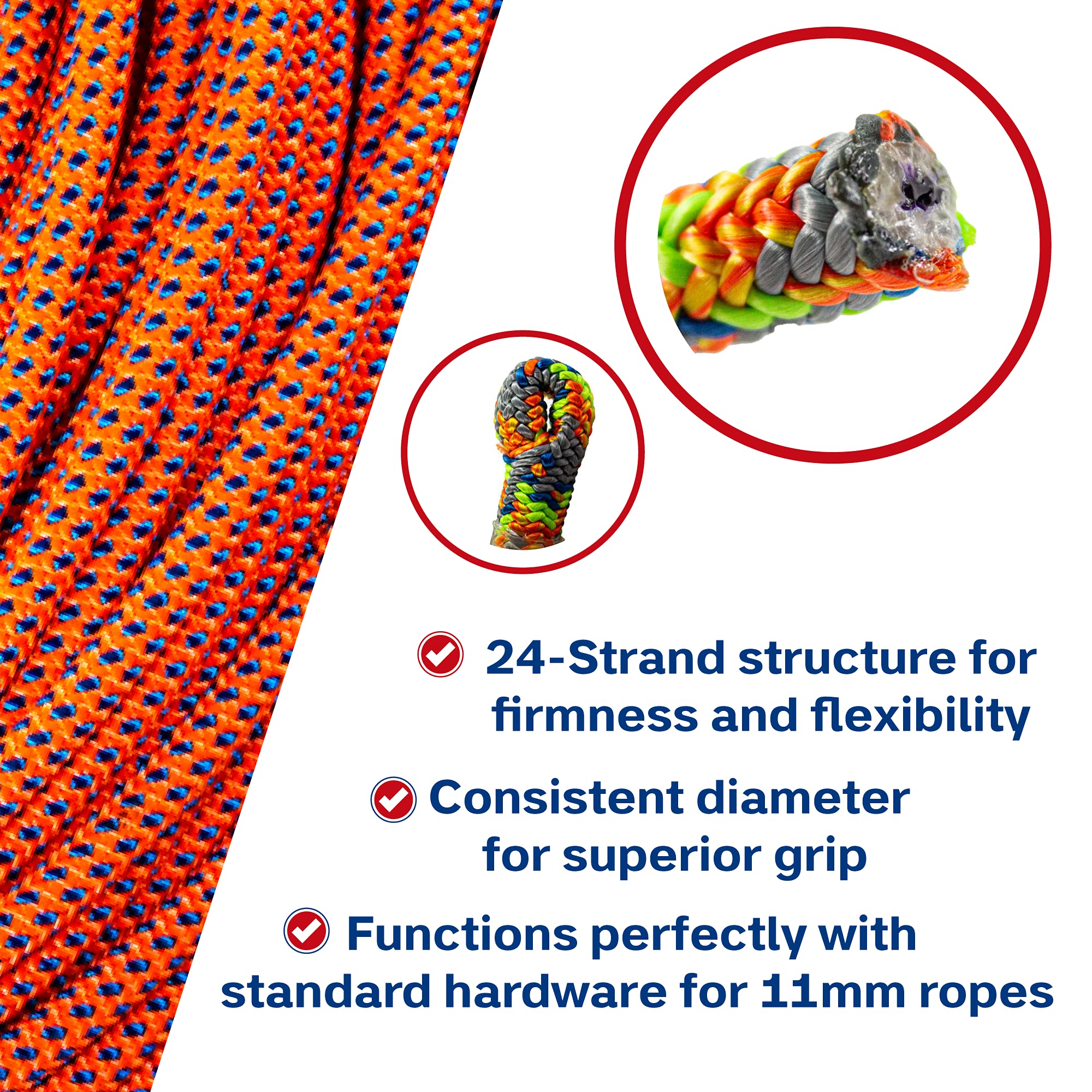 Teufelberger Tachyon 24-Strand Polyester Climbing Rope for Arborist & Tree Care | Professional Climbing Gear for Tree Trimming, Rigging & Rescue Operations | Durable & Lightweight Work Rope for Outdoor Adventures