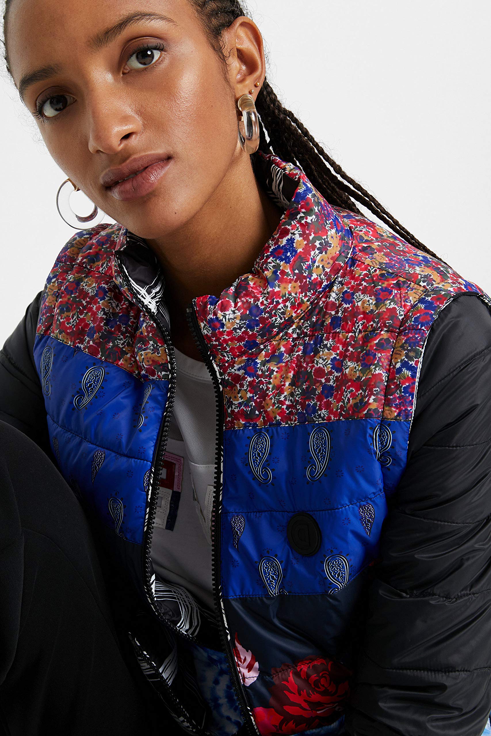 Desigual Women's Padded Jacket - Lightweight Waterproof Windbreaker for Outdoor Activities | Hiking, Running, Travel & Everyday Wear