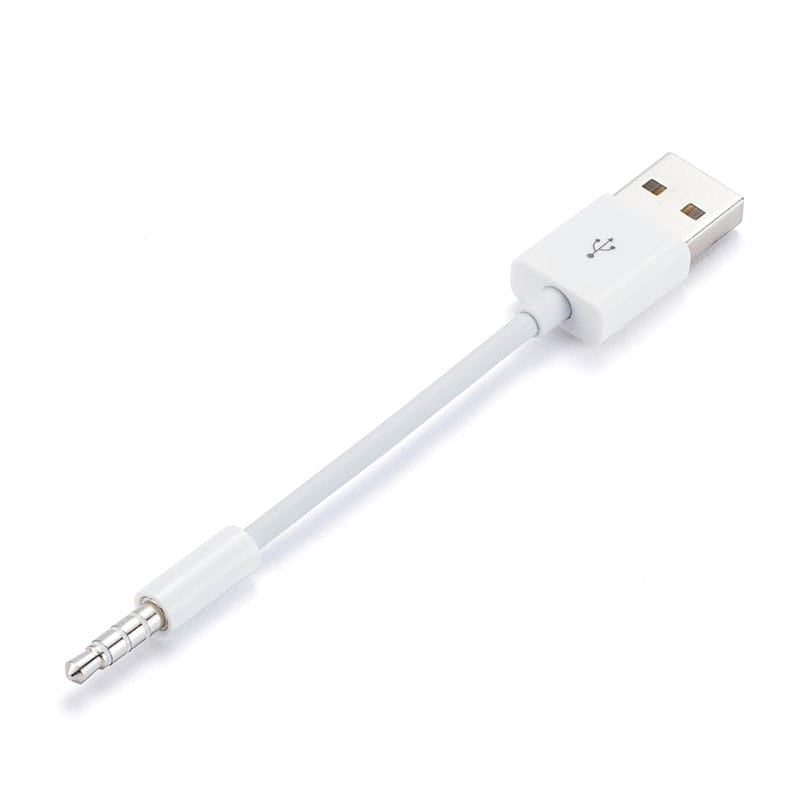 Original iPod Shuffle Charger for 3rd 4th 5th 6th Generation - Replacement USB Charging Cable - Perfect for Home, Office & Travel Use