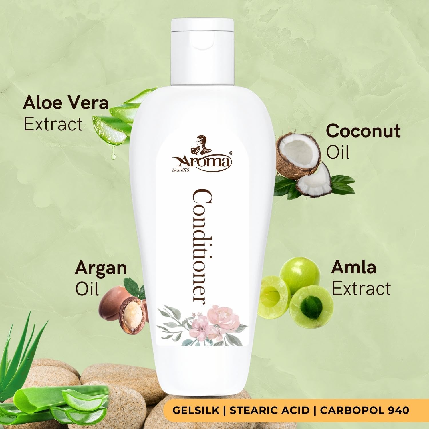Aroma Hair Conditioner - Nourishing & Hydrating for Soft, Silky Hair | Perfect for Daily Use & Damaged Hair Repair