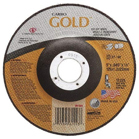 Type 42 Depressed Center Grinding Wheels - 5 Inch Diameter for Metalworking & Welding | Perfect for Angle Grinders, Surface Preparation & Weld Removal