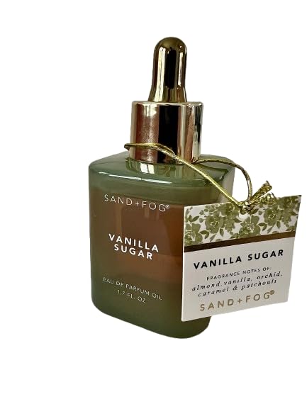 Vanilla Sugar Perfume Oil for Women - 1.7 FL OZ (50ml) with Almond, Vanilla, Orchid & Caramel Notes by Sand and Fog | Long-Lasting Fragrance for Date Night, Office & Special Occasions