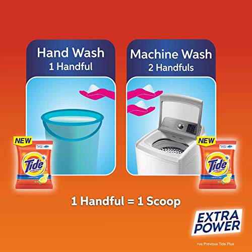 Tide Plus Extra Power Laundry Detergent Powder - 7kg Lemon Mint Scent with 3kg Free Bonus | Heavy-Duty Stain Removal for Clothes, Sheets & Towels | Ideal for Family Laundry & Large Loads