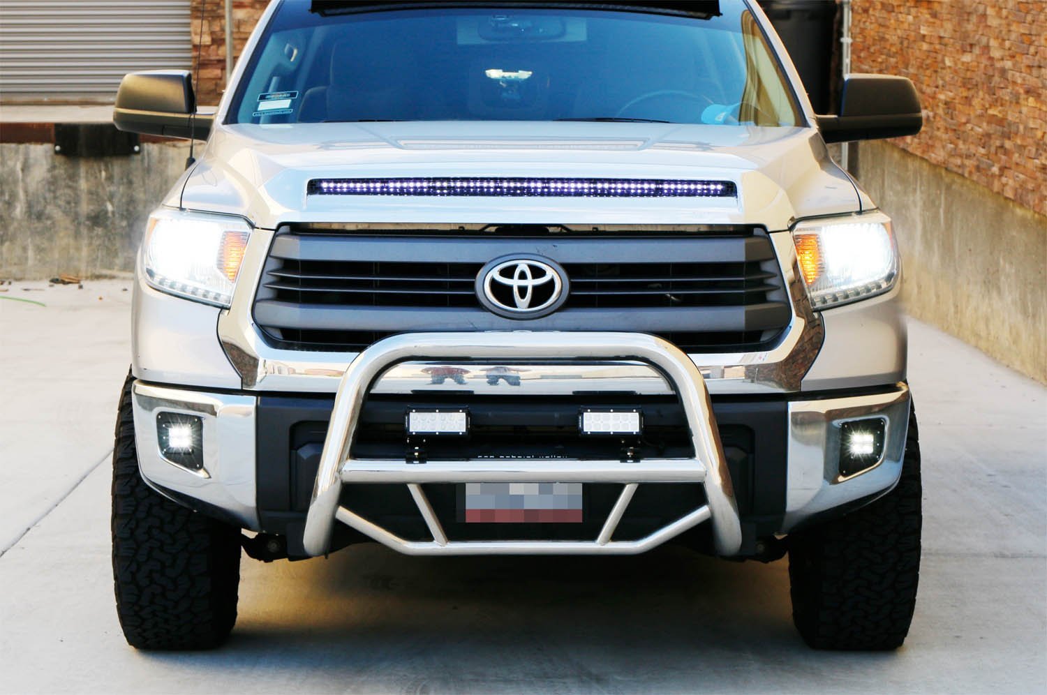 40W CREE LED Pods with Foglight Mounting Brackets for 2014+ Toyota Tundra - Off-Road Lighting, Fog Lights Replacement, Truck Accessories for Night Driving & Adventure
