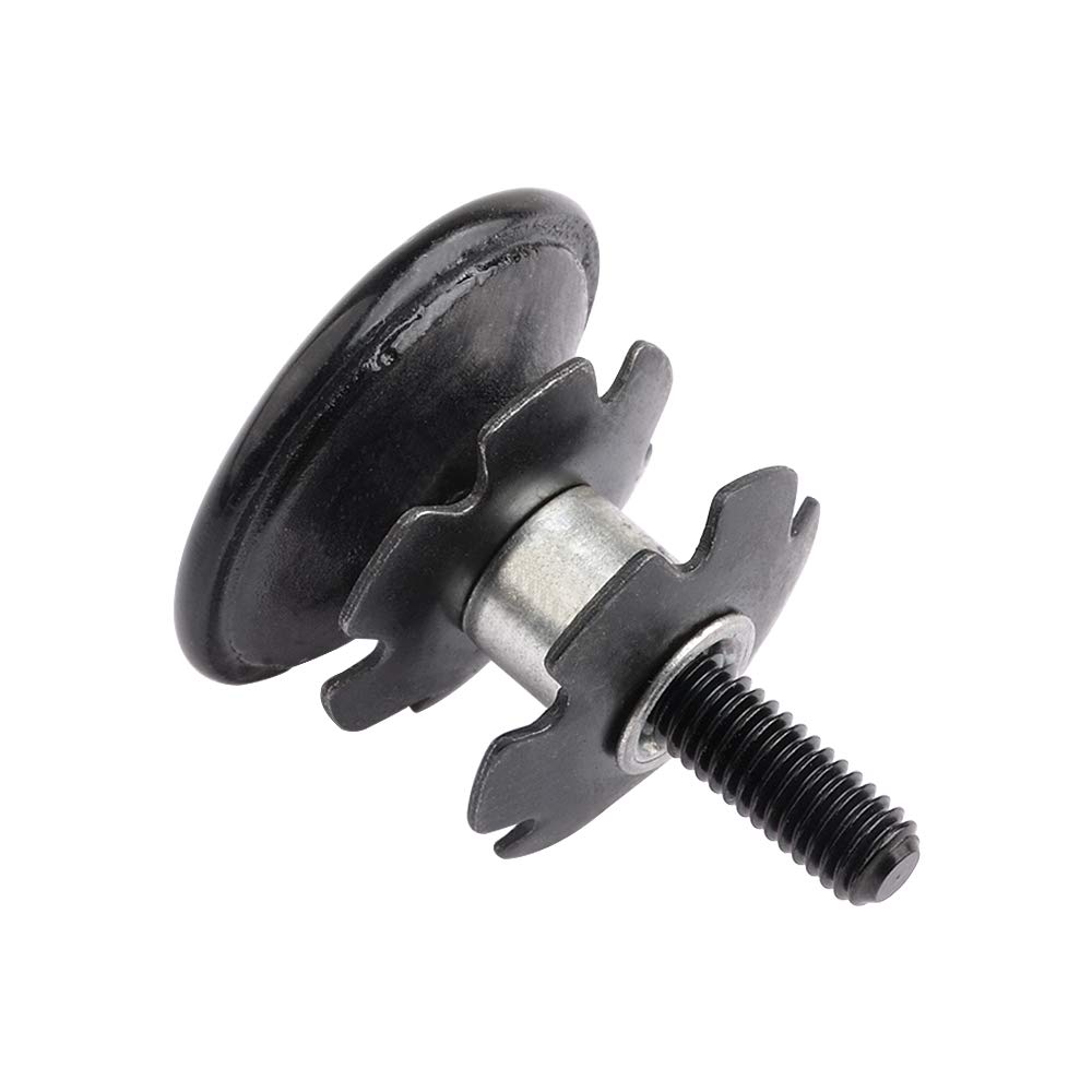 Premium Carbon Fiber Bike Headset Top Cap with M6x35mm Titanium Bolt & Star Nut - Compatible with 1-1/8