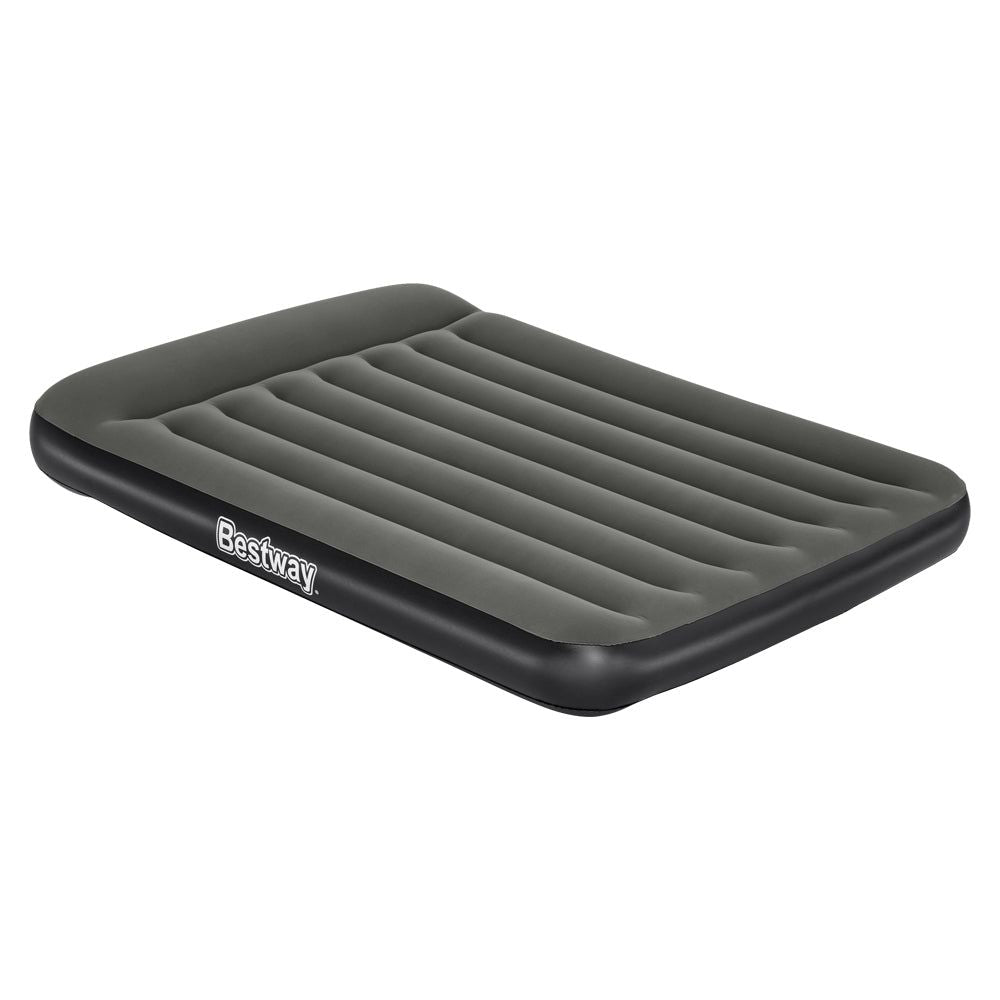 Bestway Double Height Air Mattress - 30cm Inflatable Bed with Built-in Pump, Grey - Perfect for Camping, Guest Room & Home Use