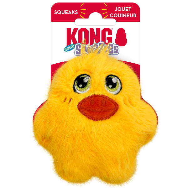 KONG Snuzzles Mini Duck Dog Toy - Durable Chew Toy for Small Dogs, Interactive Play & Training - Perfect for Indoor & Outdoor Fun