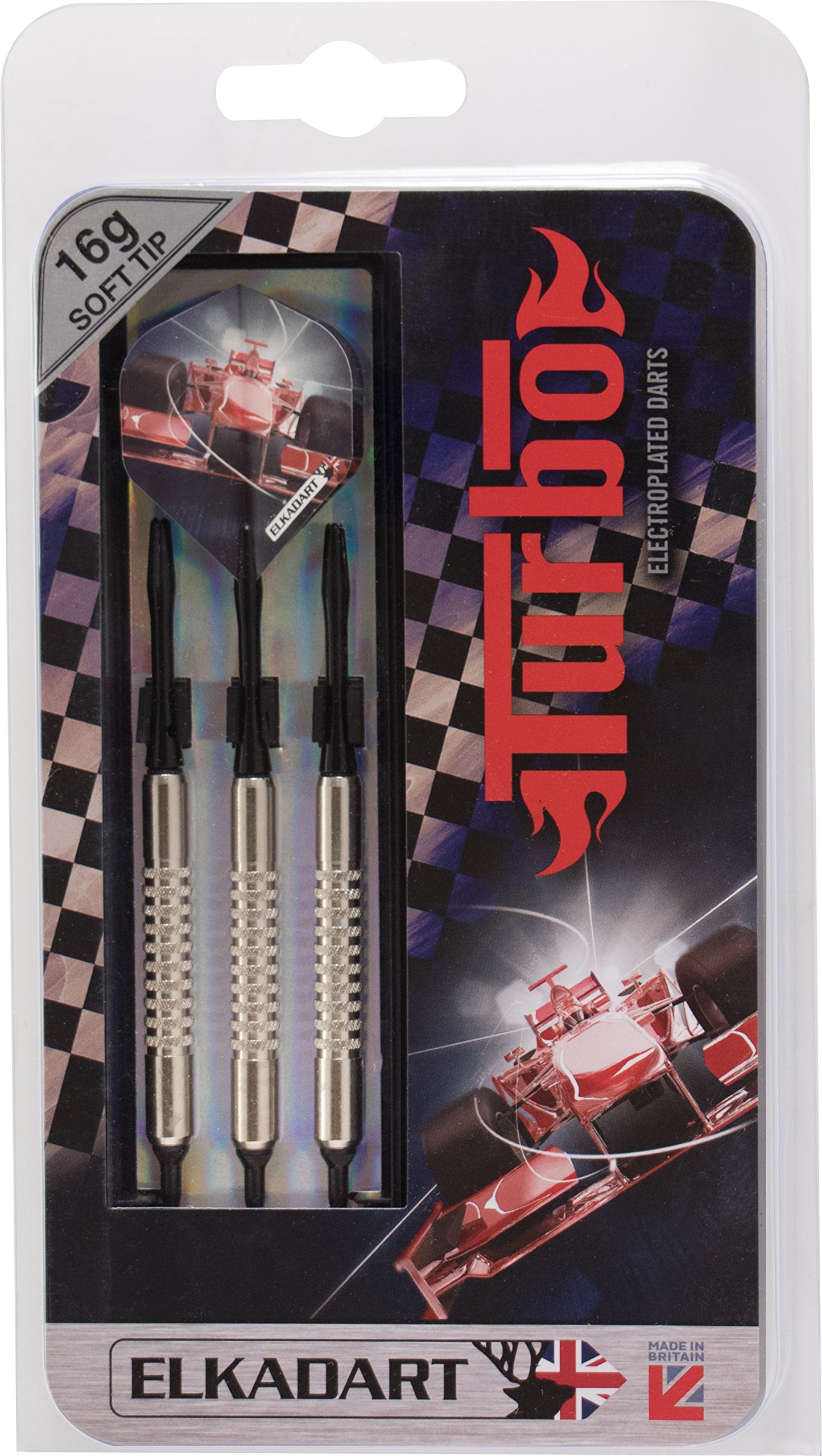 Elkadart Turbo Soft Tip Darts Set with Portable Travel Case - Professional Darts for Home, Bar & Pub Games, Perfect for Parties & Tournaments
