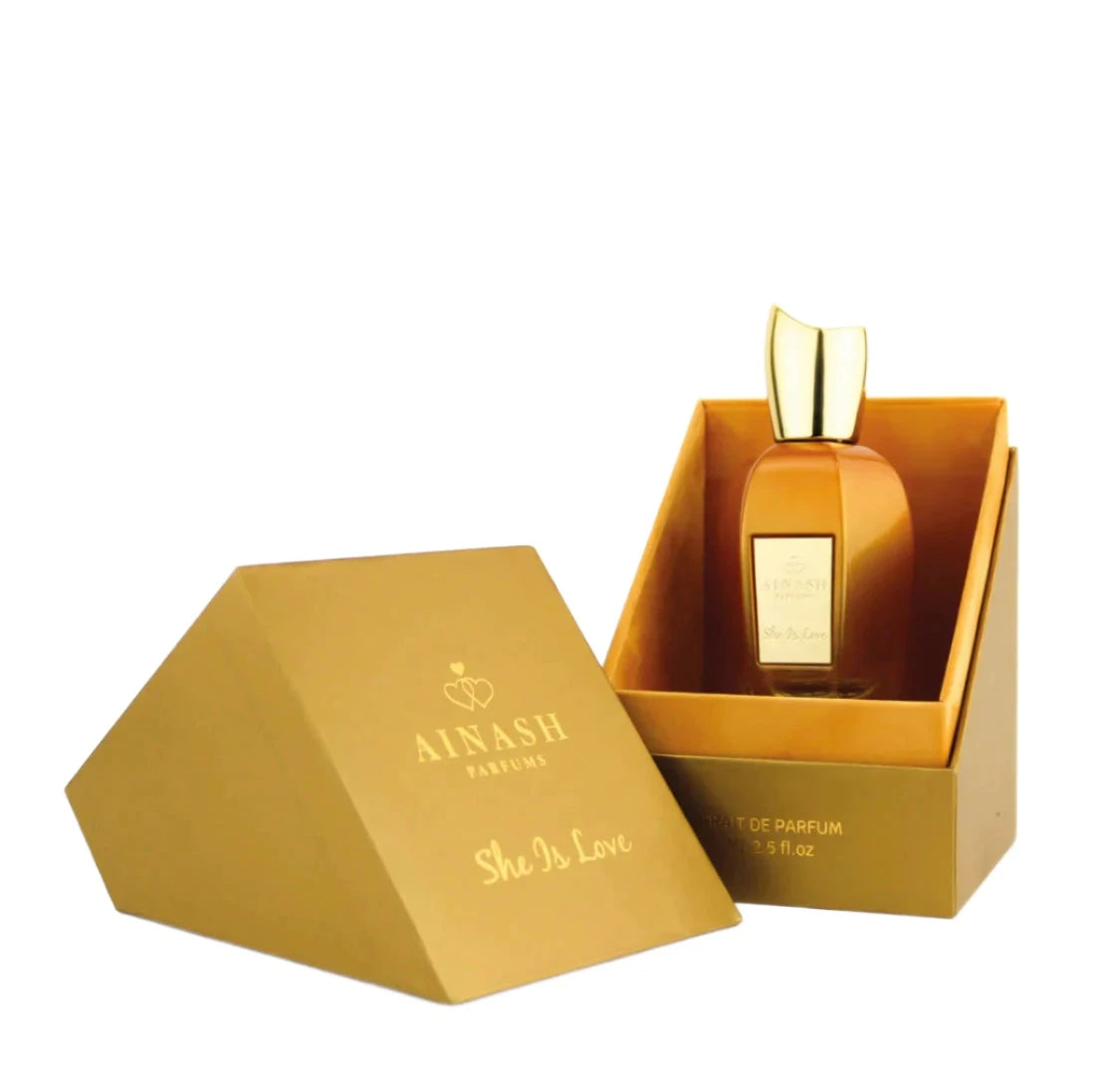 Ainash She Is Love 2.5 oz Eau de Parfum - Unisex Fragrance for Men & Women | Romantic Date Night & Special Occasions