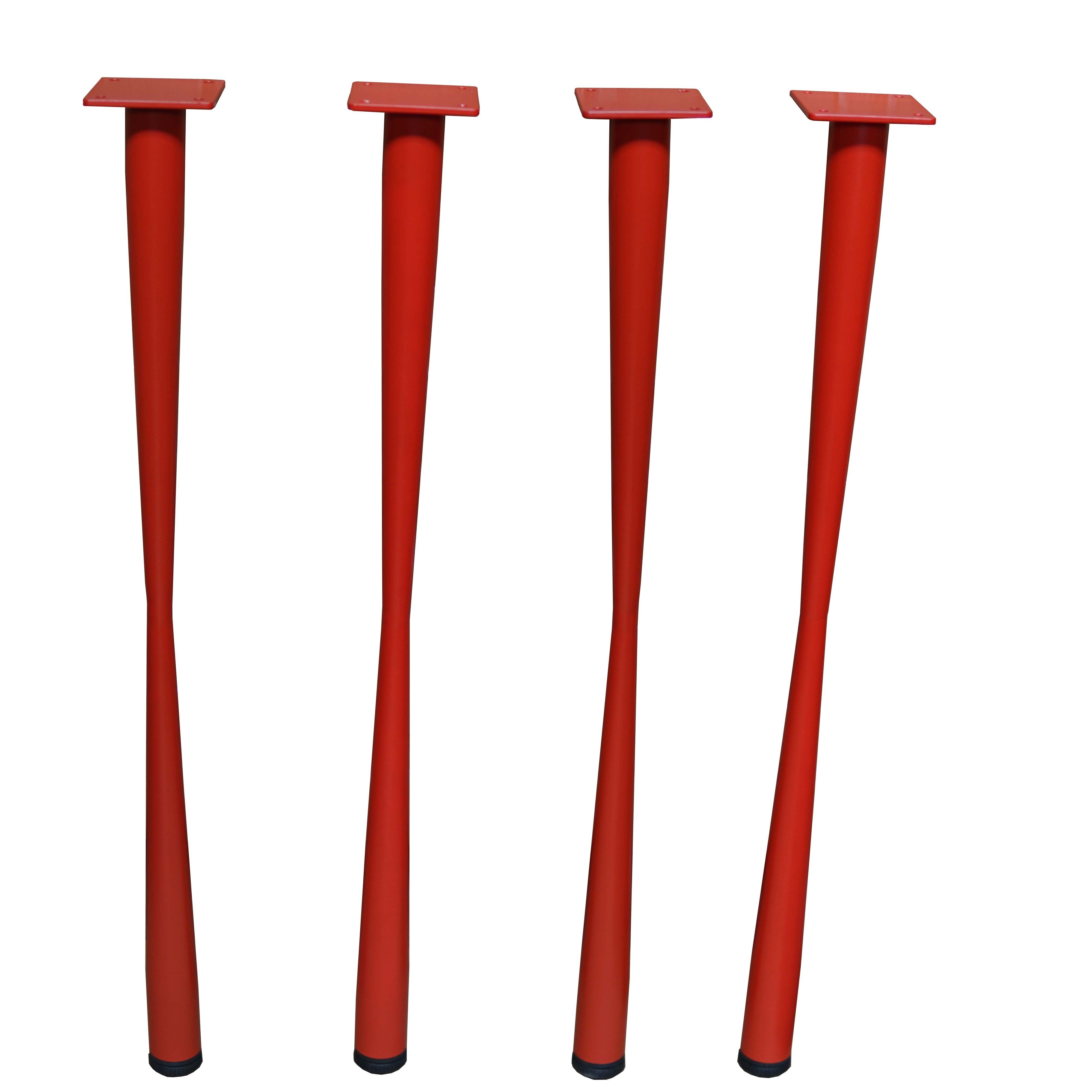 G800726 71cm Straight Dining Table Legs Set of 4 - 3 Color Options (Black, White, Natural) - Perfect for Modern Kitchen, Restaurant, and DIY Furniture Projects