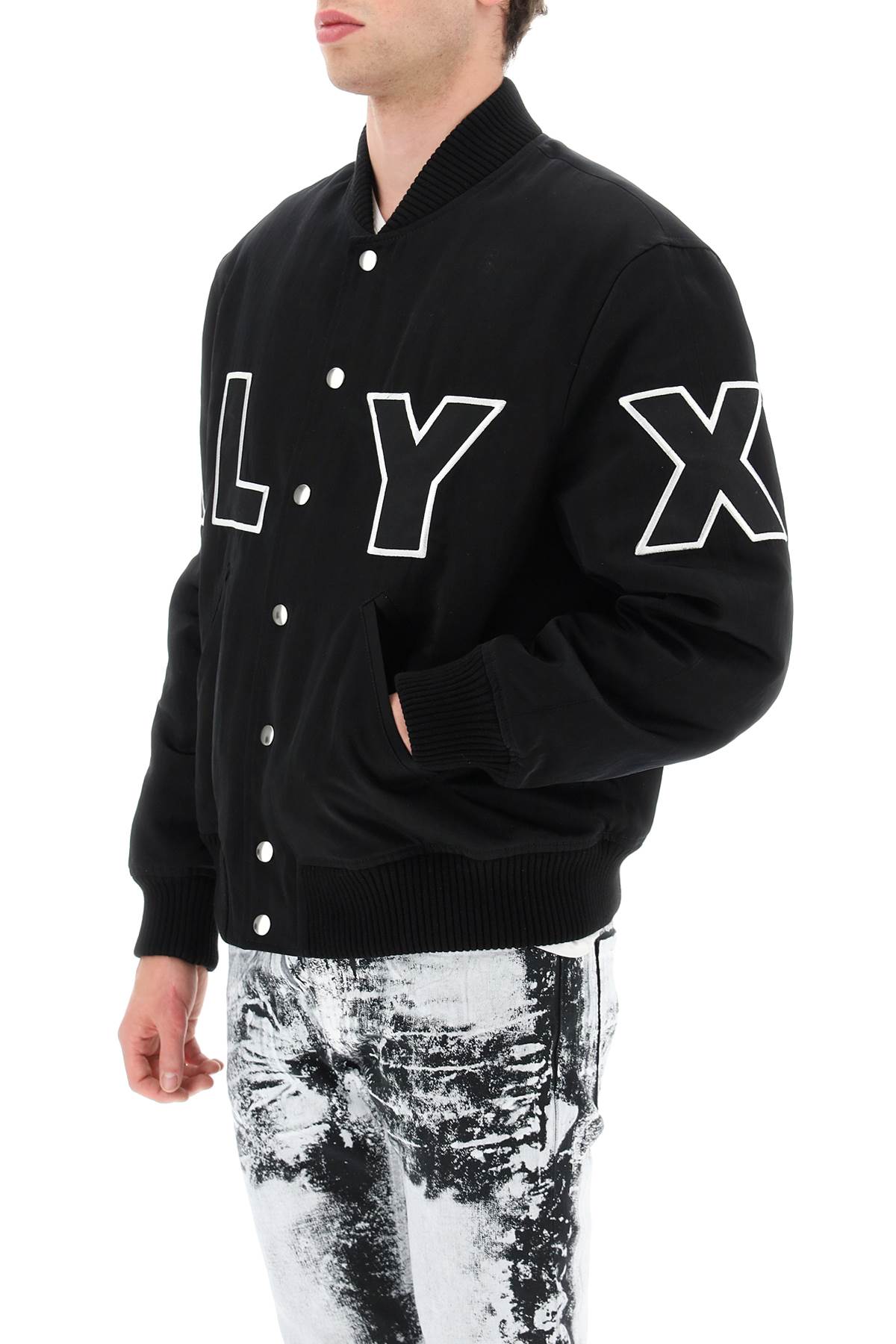 1017 ALYX 9SM Maxi Logo Bomber Jacket - Stylish Streetwear for Men & Women | Perfect for Urban Fashion & Casual Outfits
