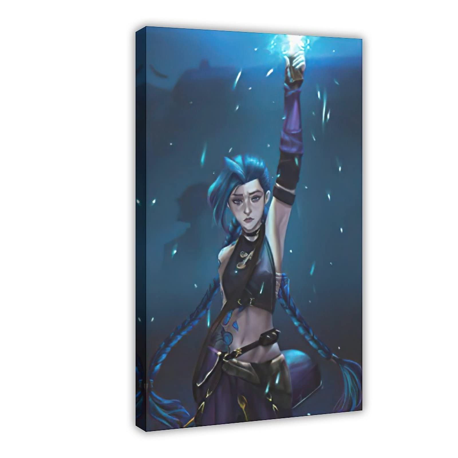 Arcane Jinx Canvas Poster Wall Art - 08x12inch (20x30cm) Framed Print for Living Room & Bedroom Decor - Perfect for Gamers & Anime Fans Home Decoration