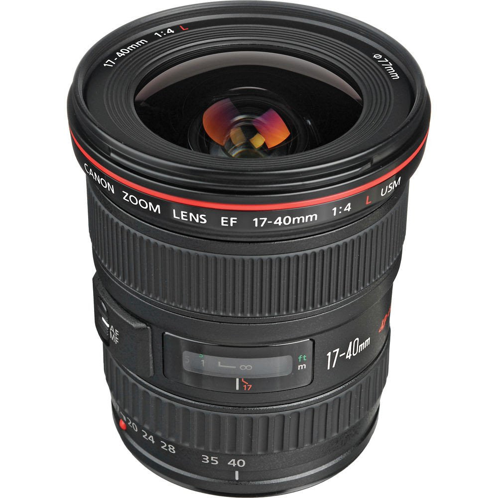 Canon EF 50mm f/1.4 USM & EF 17-40mm f/4L USM Lens Kit - Professional DSLR Camera Lens Bundle for Portrait, Landscape & Travel Photography