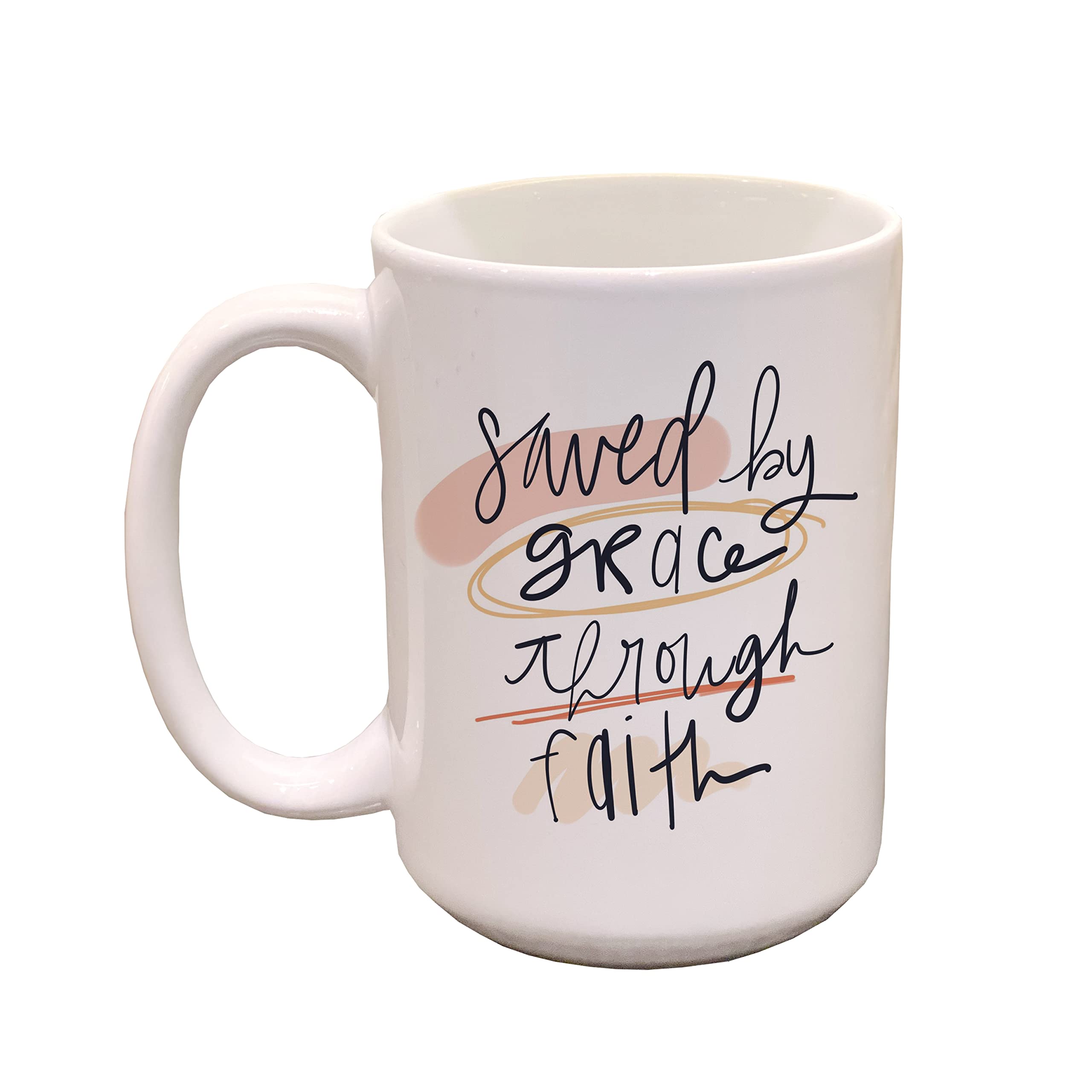 Christian Bible Verse Coffee Mug - Faith Gift for Home & Office Use