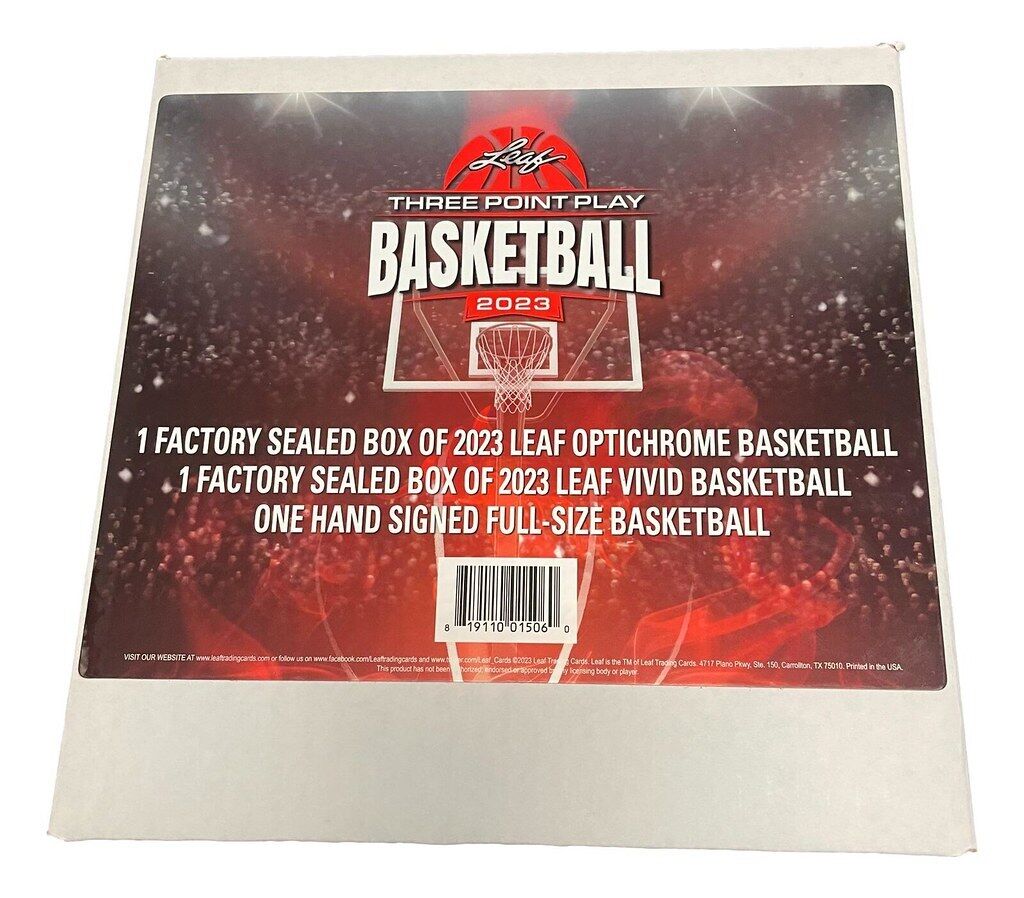 2023 Leaf Three Point Play Basketball Box - Premium Trading Cards Collection for NBA Fans - Perfect for Collectors, Gifts, and Fantasy Sports Enthusiasts