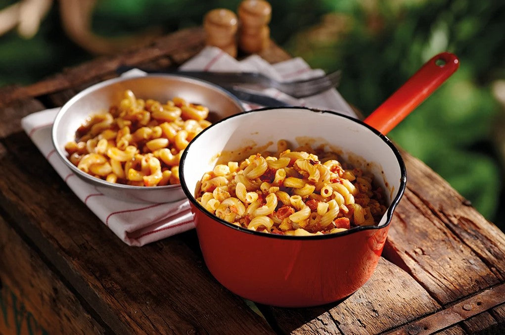 Happy Yak Dried Tomato & Parmesan Cheese Macaroni Pasta - Gourmet Instant Meal for Camping, Hiking & Quick Dinners - Gluten-Free & Vegan Option