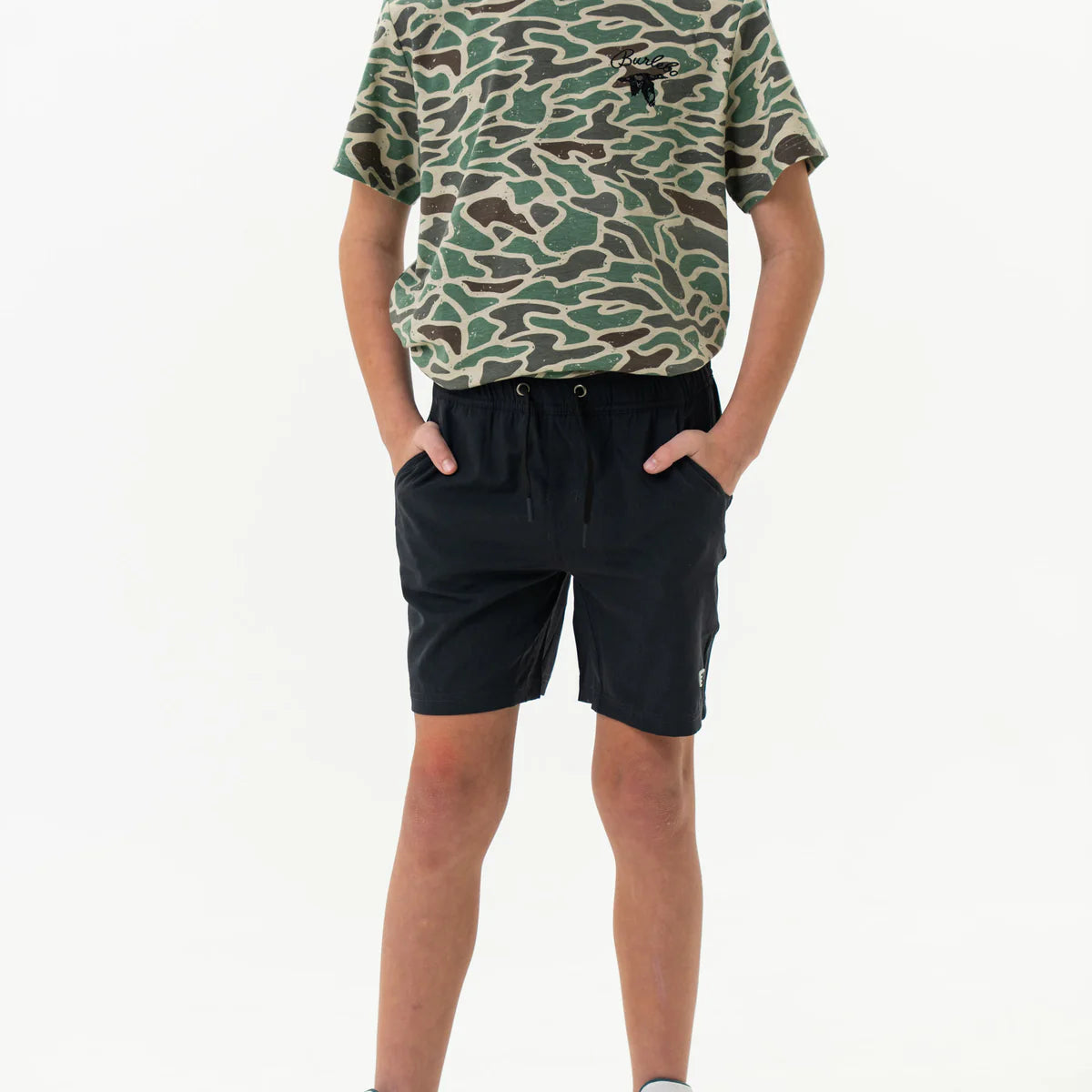Boys' Burlebo Athletic Shorts - Lightweight Breathable Running Shorts for Kids - Perfect for Sports, Gym, and Outdoor Activities