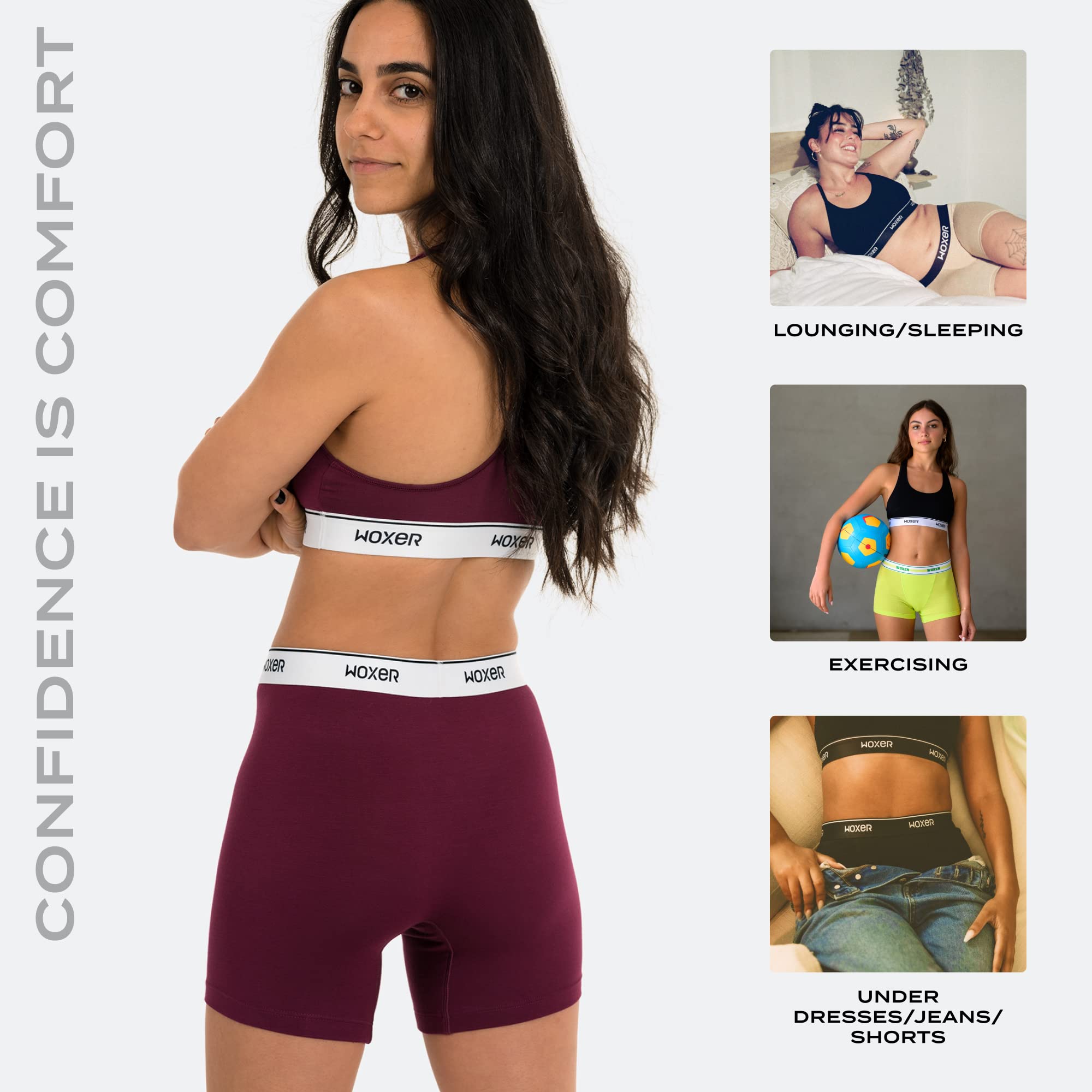 Woxer Women's Boxer Briefs Underwear - 5